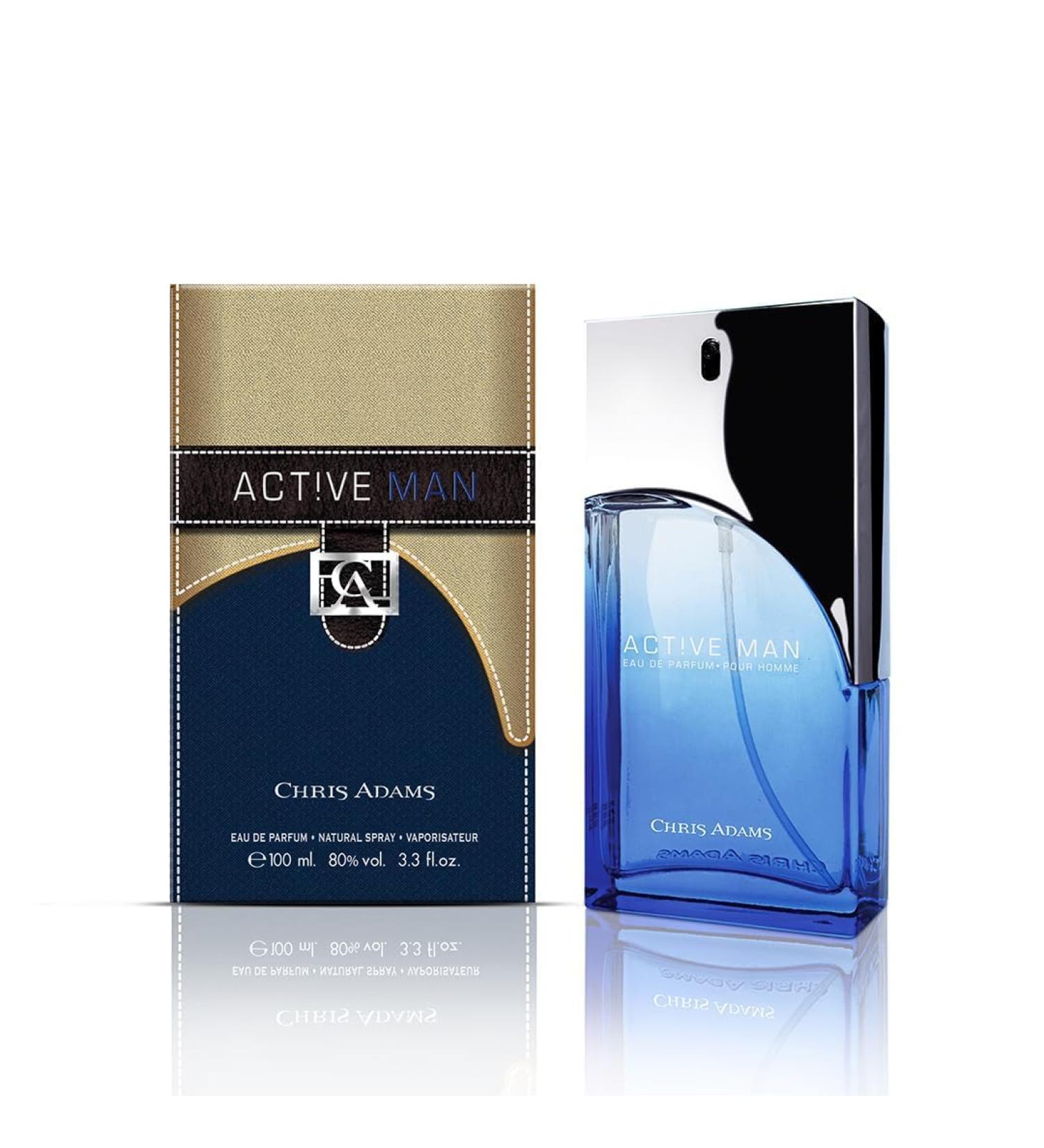 Eau De Parfum - Active Man 100ml | Aromatic Floral Woody Scent | Premium Long Lasting Fragrance Spray | Daily Use Perfume For Men | Strong Perfume | Ideal Gift For Men | Made in U.A.E - Buy Online on GoSupps.com