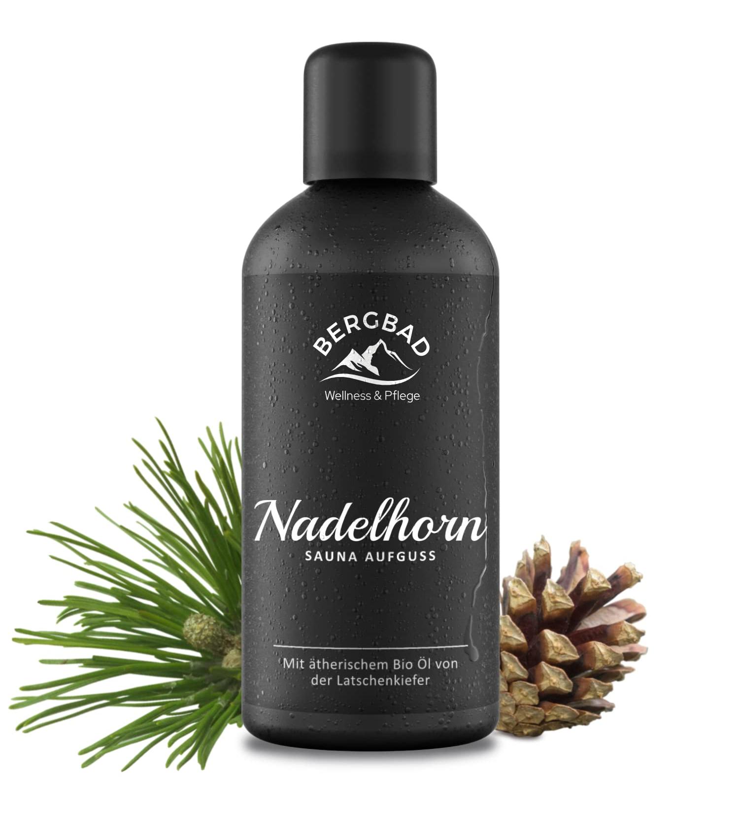 BERGBAD Organic Mountain Pine Sauna Infusion 100ml - Natural Essential Oils for Aromatherapy - Buy Online on GoSupps.com