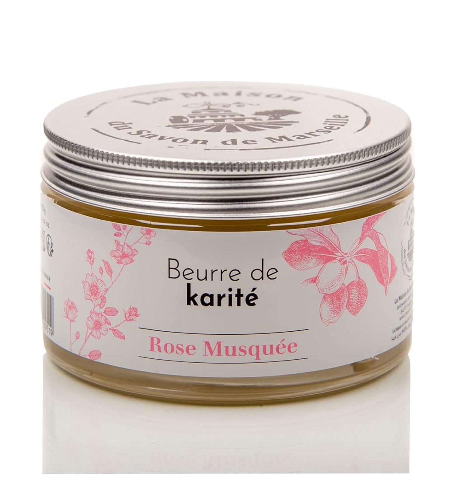 Maison du Savon de Marseille - Shea butter - Rosehip Oil - Body Butter Suitable for Skin Face and Hair - 5.07 Fl oz