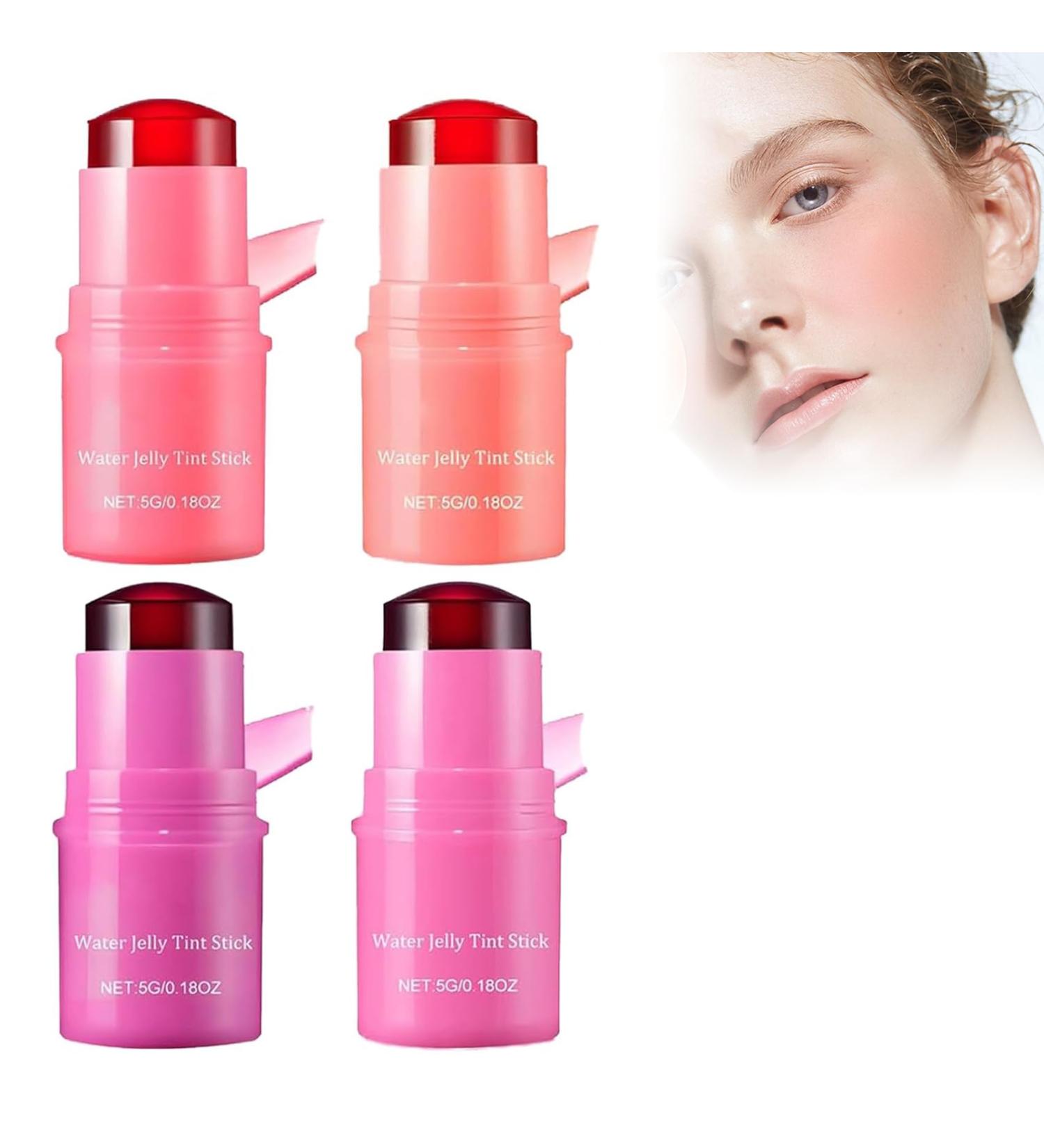 GYXGS Milk Jelly Blush Milk Makeup Jelly Tint Milk Cooling Water Jelly Tint 0.18.OZ Water Jelly Tint Stick Jelly Blush Stick Milk Makeup Cooling Water Jelly Tint 4pcs Mix - Buy Online on GoSupps.com