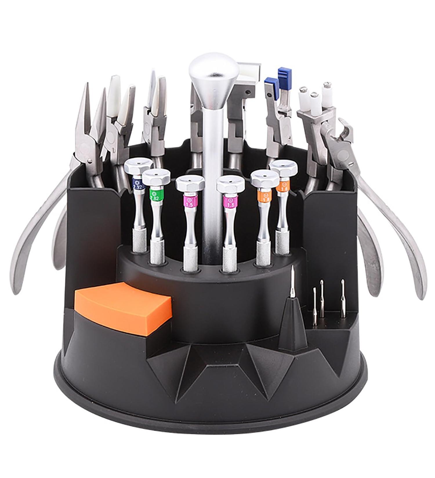Buy GJLRS 15-Part Optical Glasses Repair Set | Stainless Steel Tools & 6 Screwdrivers | Perfect for Home & Glasses Shops - Buy Online on GoSupps.com