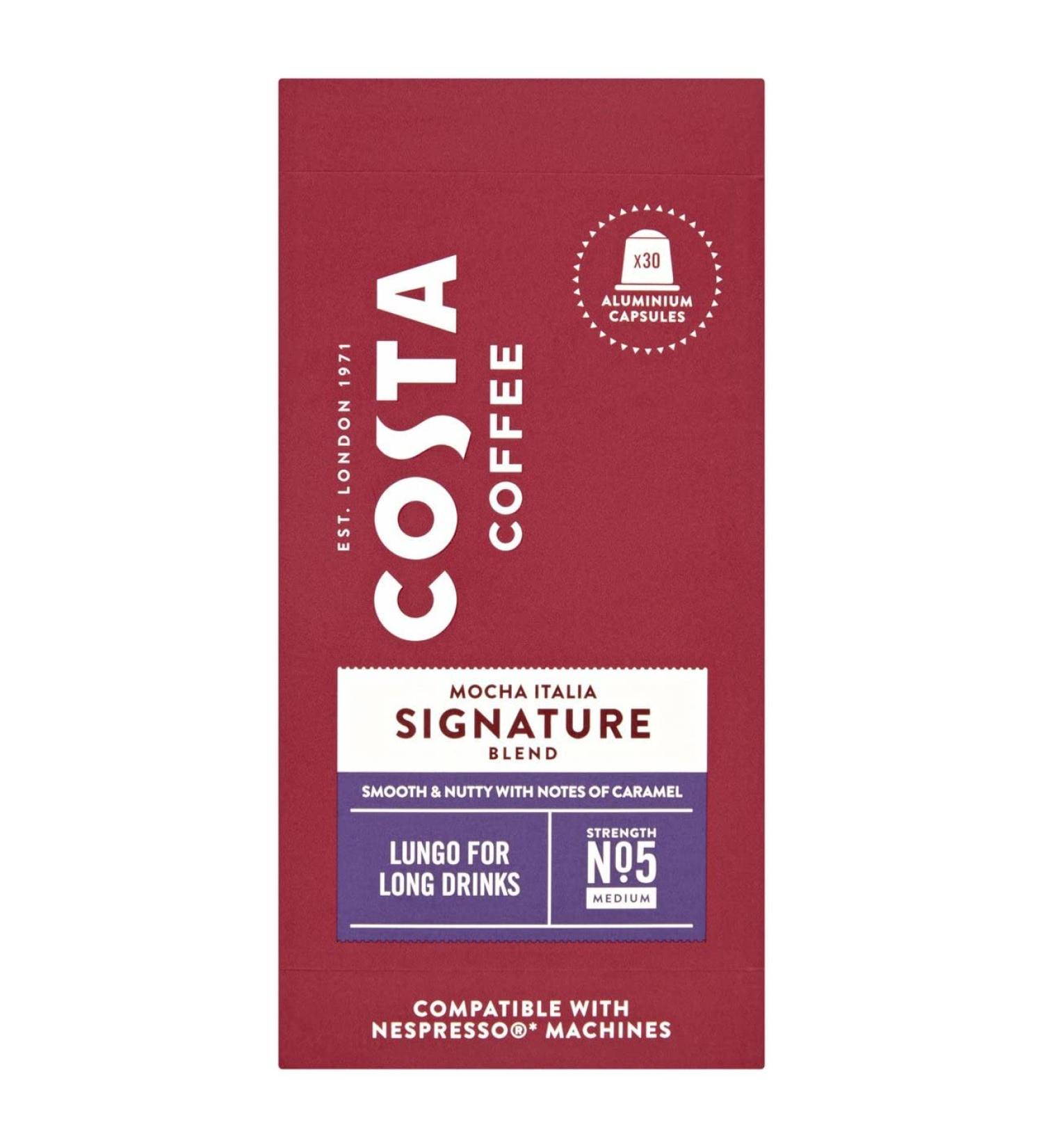 Costa Mocha Italia Signature Lungo Coffee X 30 pods