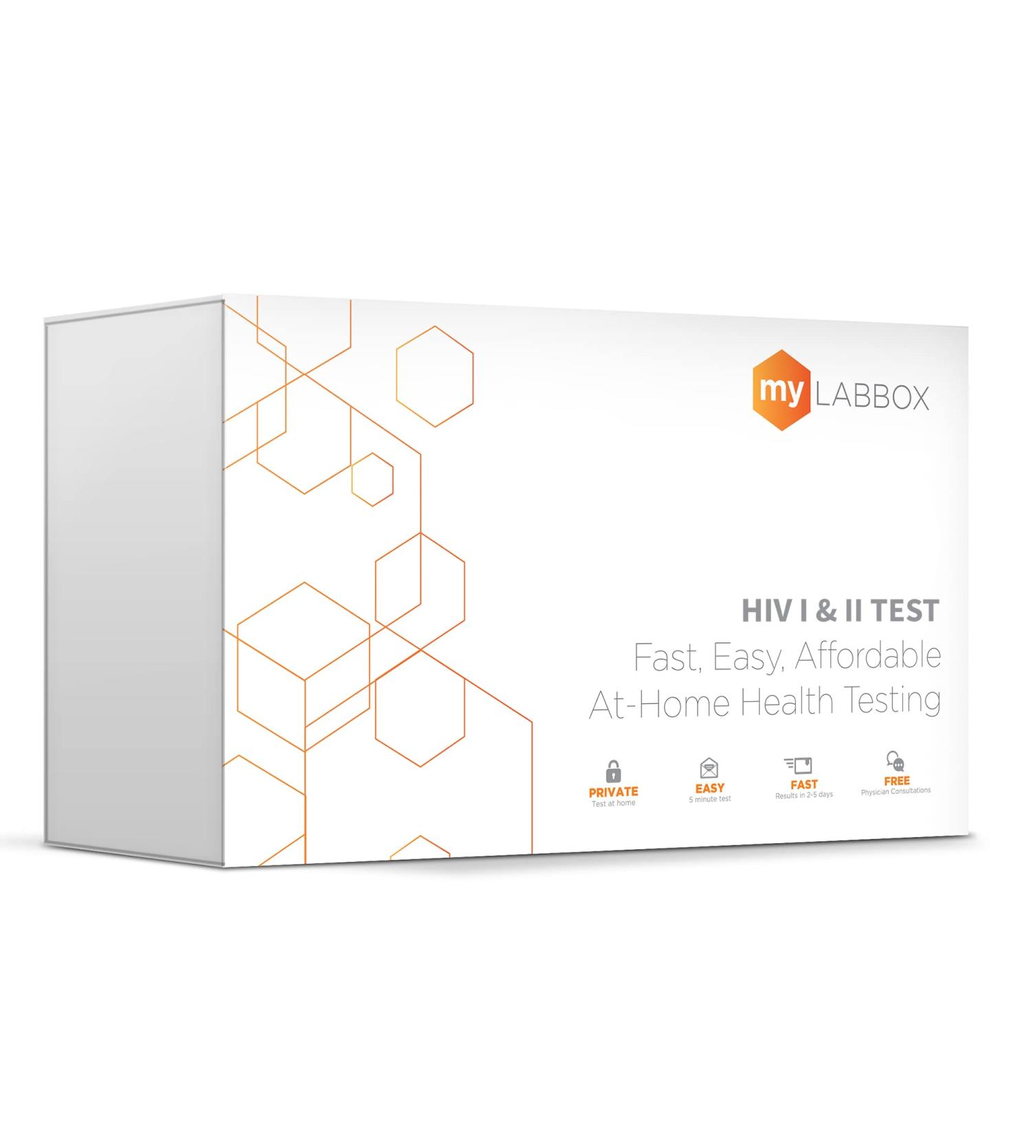 Women's HIV-1 and HIV-2 STD Test Kit | myLAB Box - Buy Online on GoSupps.com