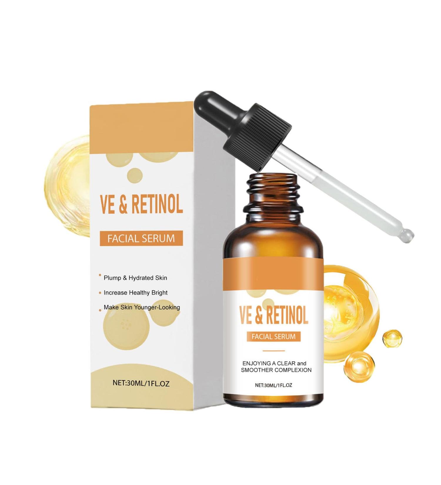 S rum au r tinol pour le visage soin anti- ge hydratant lissant anti-rides et ridules claircissant raffermissant et liftant am liorant l' lasticit de la peau pour tous types de peau. (1pcs) - Buy Online on GoSupps.com