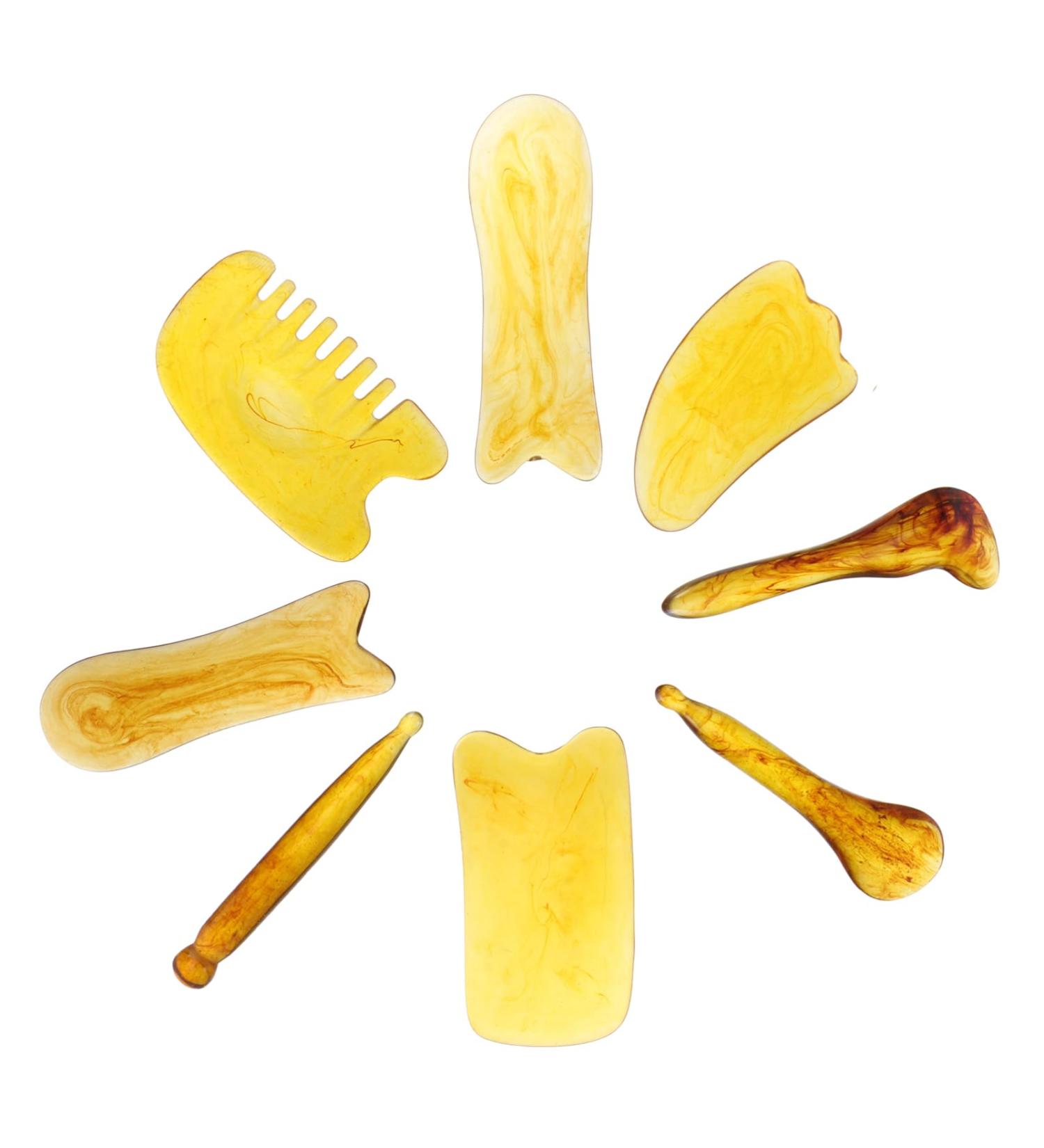 Solustre 8-Piece Regrow Skincare Pen Set | Elasticity Healing Acupuncture Tools & Gua Sha Massage Plate for Facial Rejuvenation - Buy Online on GoSupps.com