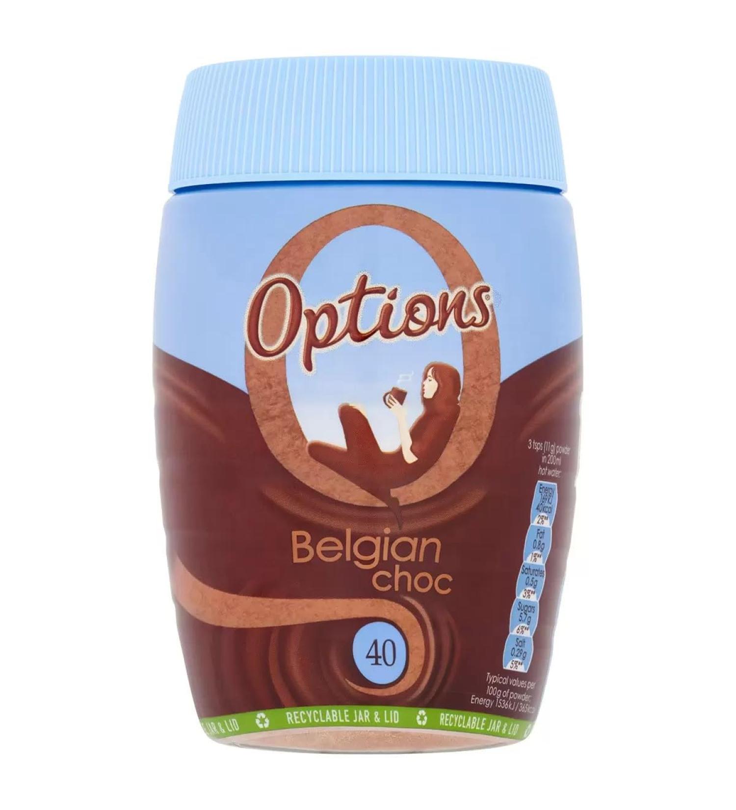 Options Belgian Instant Hot Chocolate 395g (Chocolate 395g)