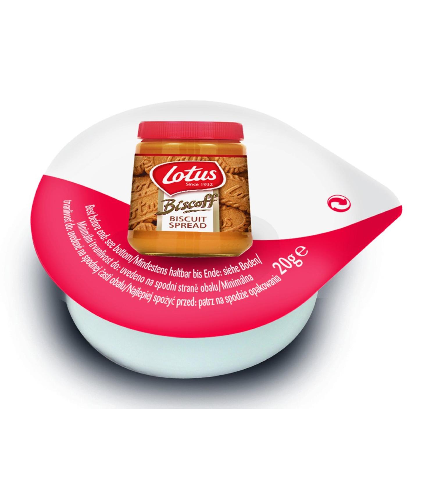 Lotus Biscoff Spread Smooth Portion Pots Cups - LotusBiscoff Pick N Mix Pack of 100 Packs