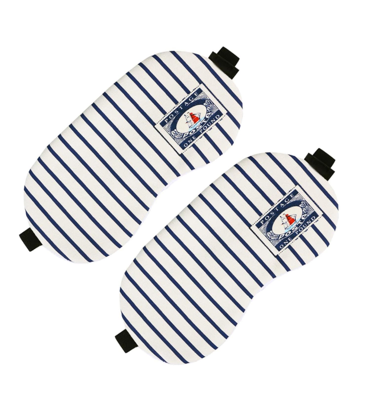 Angoily 2pcs Blackout Eye Mask Comfortable Sleep Eye Cover & Blindfold for Travel Meditation & Rest Cotton Linen Shading for Optimal Sleep - Buy Online on GoSupps.com