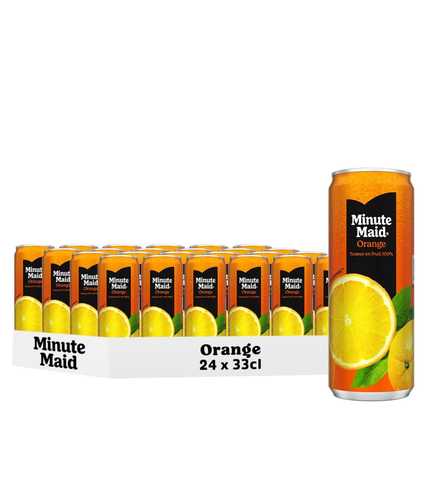 Minute Maid Jus d'Orange 100% Fruit Boisson aux Fruits Concentr e 33cl Lot de 24 Canettes - Buy Online on GoSupps.com
