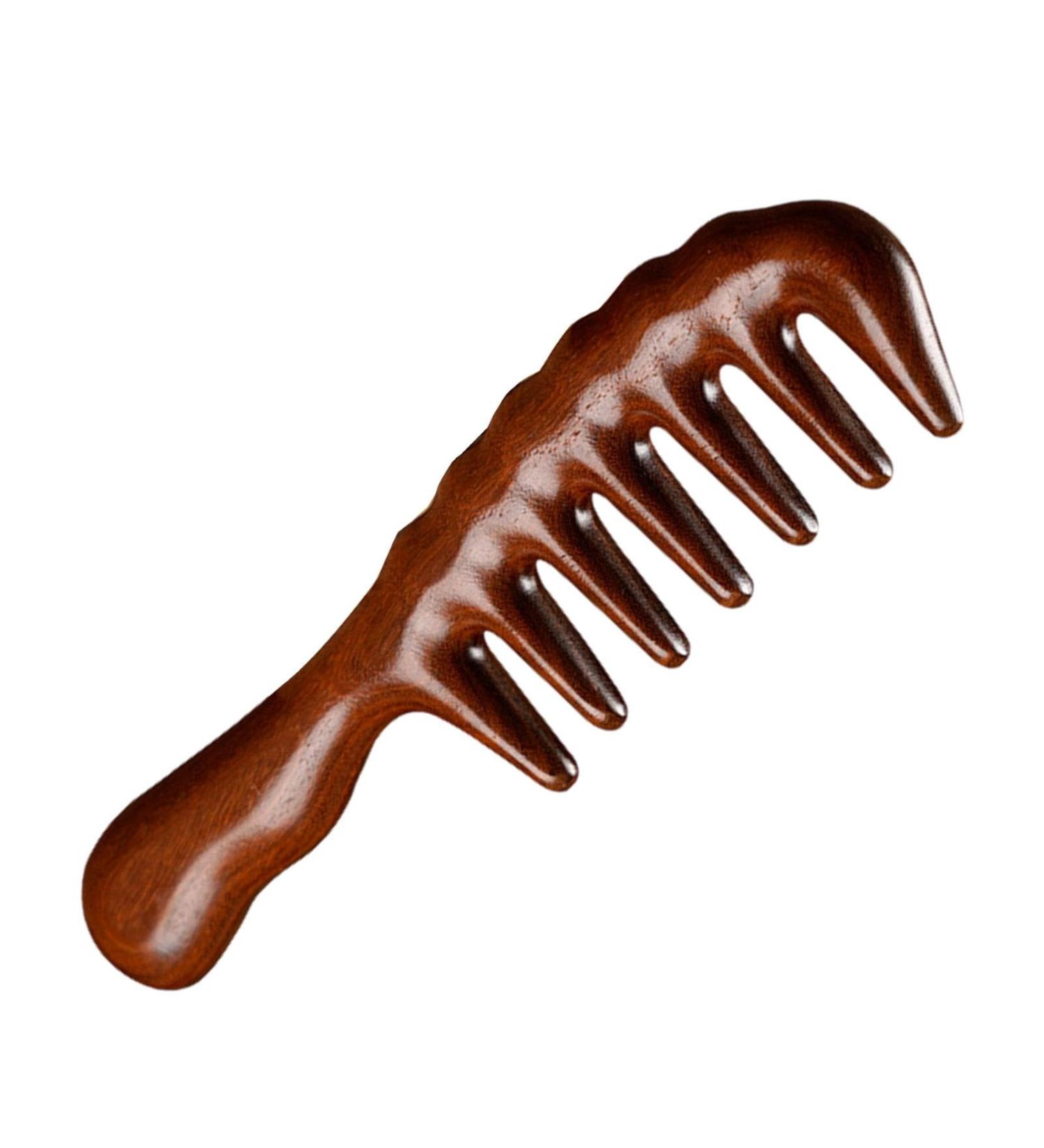 Handmade Wooden Hair Brush & Scalp Massager for Thick Curls | High-Quality No Static Combs for Women - Buy Online on GoSupps.com