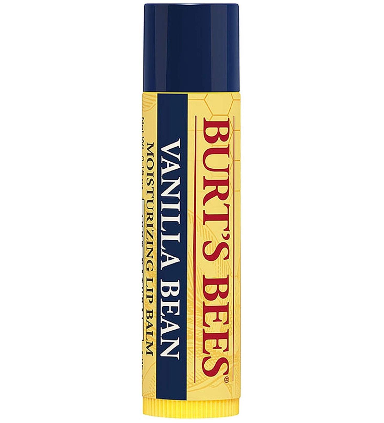 Burts Lip Balm Vanilla Be Size .15z Burts Lip Balm Vanilla Bean .15z