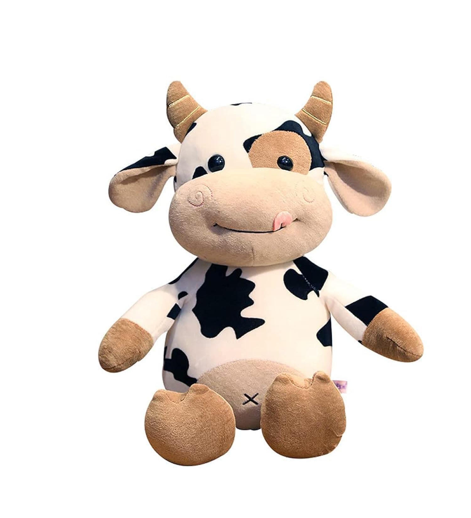 Cow Plush Toy 40cm - Soft Stuffed Animal Pillow Doll for All Ages & Occasions - Buy Online on GoSupps.com