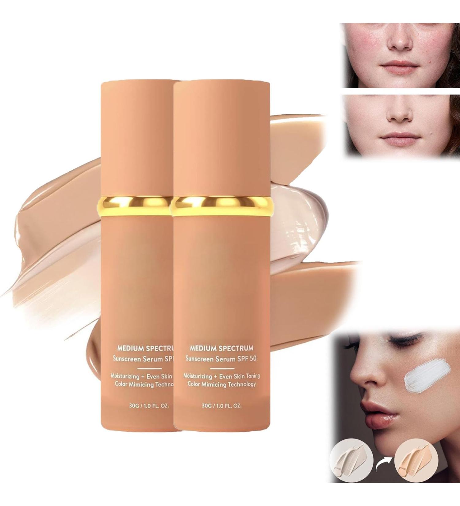 4 In 1 Foundation Liquid Foundation 4 in 1 - Medium Spectrum Foundation 4 in 1 - Light Spectrum Hydrating Medium Full Coverage Concealer with SPF 50+ (2PCS 30g) 2pcs 30 g (Pack of 1) - Buy Online on GoSupps.com