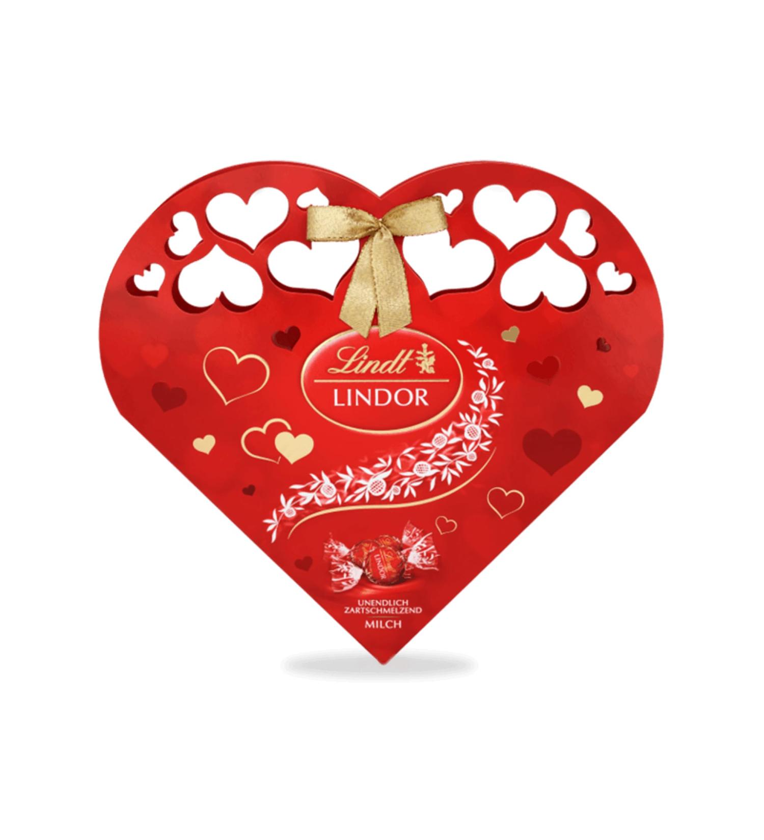 Buy Lindt Lindor Heart Pack - Milk Chocolate Delicacies (4 x 112g) - Premium Quality Treats for Gifting | International Shipping Available - Buy Online on GoSupps.com