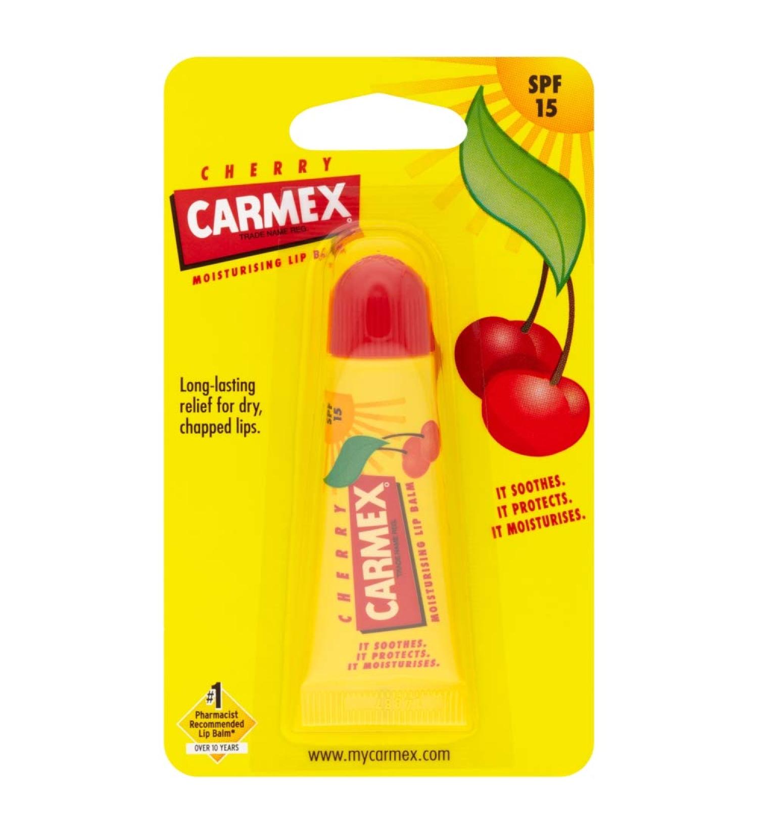  Carmex Cherry Lip Balm Spf15 - Lip Balm 10 G - Buy Online on GoSupps.com