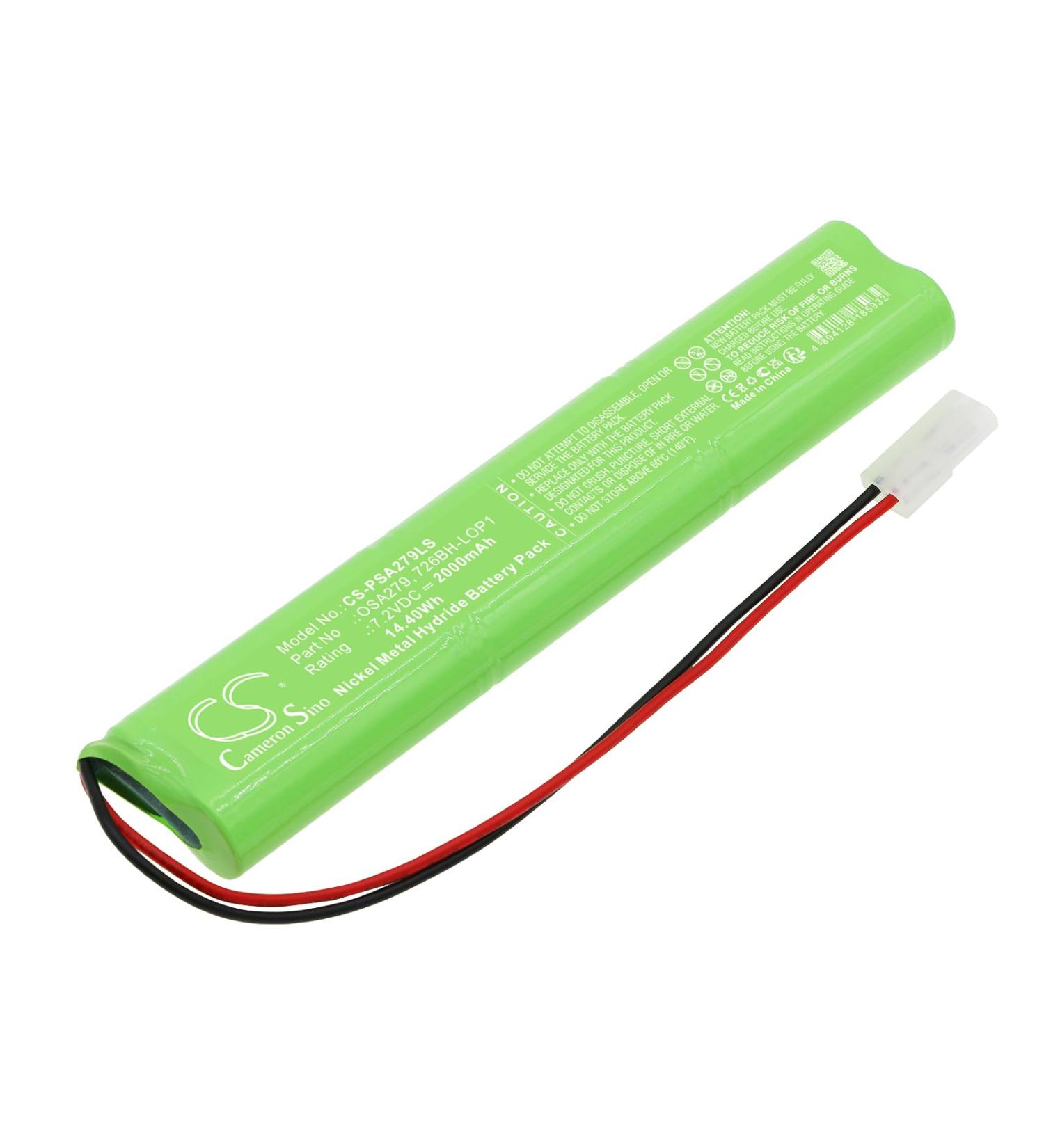 Replacement Battery for Powersonic A6090-2 OSA279 726BH-LOP1 (2000mAh) Ni-MH