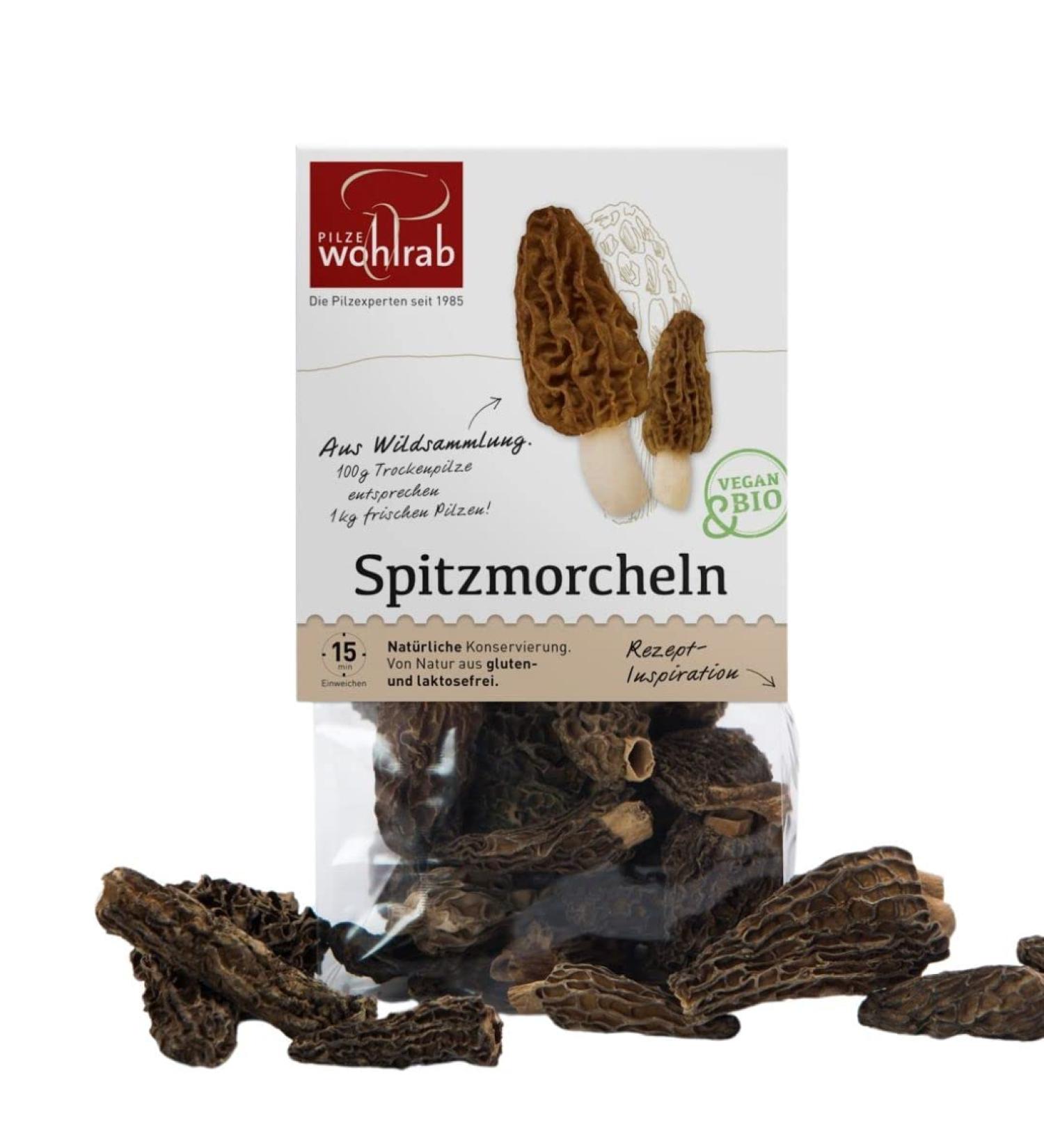 Pilze Wohlrab dried organic Morchel 15g - Buy Online on GoSupps.com
