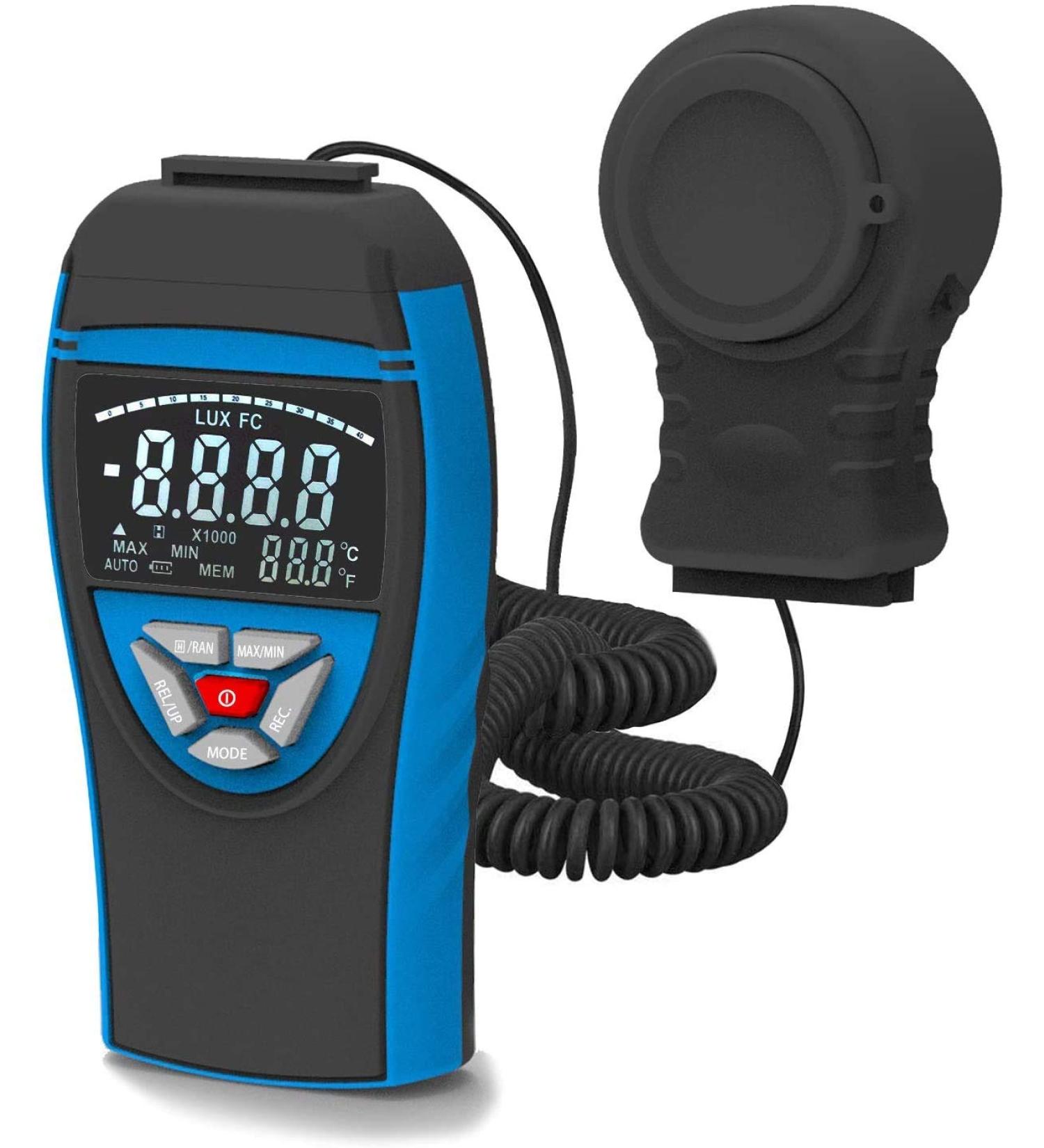 ANNMETER Light Illuminance Meter  Digital Luxmeter AN-8801C Measures 0-40 000Lux/ Footcandle with Separate Lumen Sensor  Lux/FC Lights Tester for Plant LED Office - Buy Online on GoSupps.com