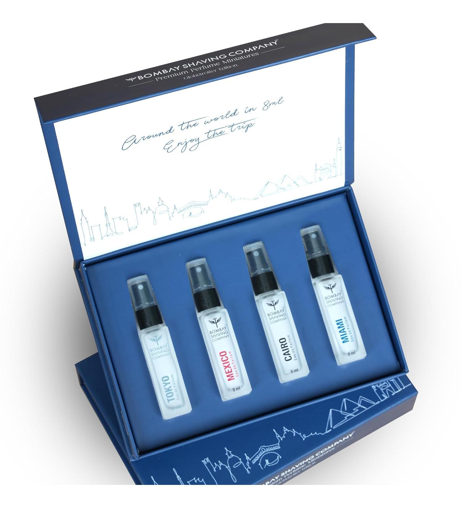 Bombay.Shaving.Company Perfume For Men Rakhi Gift For Brother Premium Perfume Set For Menm 8ml X 4 Long Lasting Fragrance Perfume Set - Buy Online on GoSupps.com
