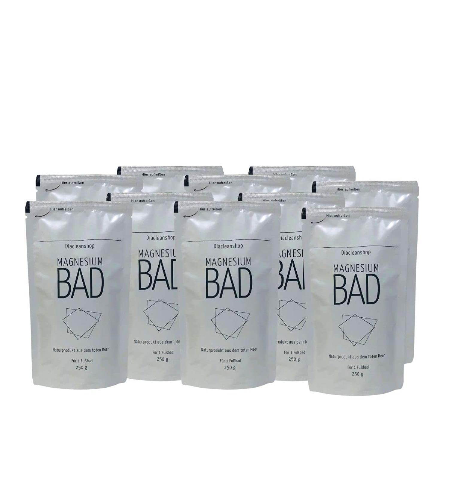 Buy Magnesium Bath Flakes 10-Pack (10 x 250g) - Perfect for Relaxing Foot Baths | International Shipping Available - Buy Online on GoSupps.com
