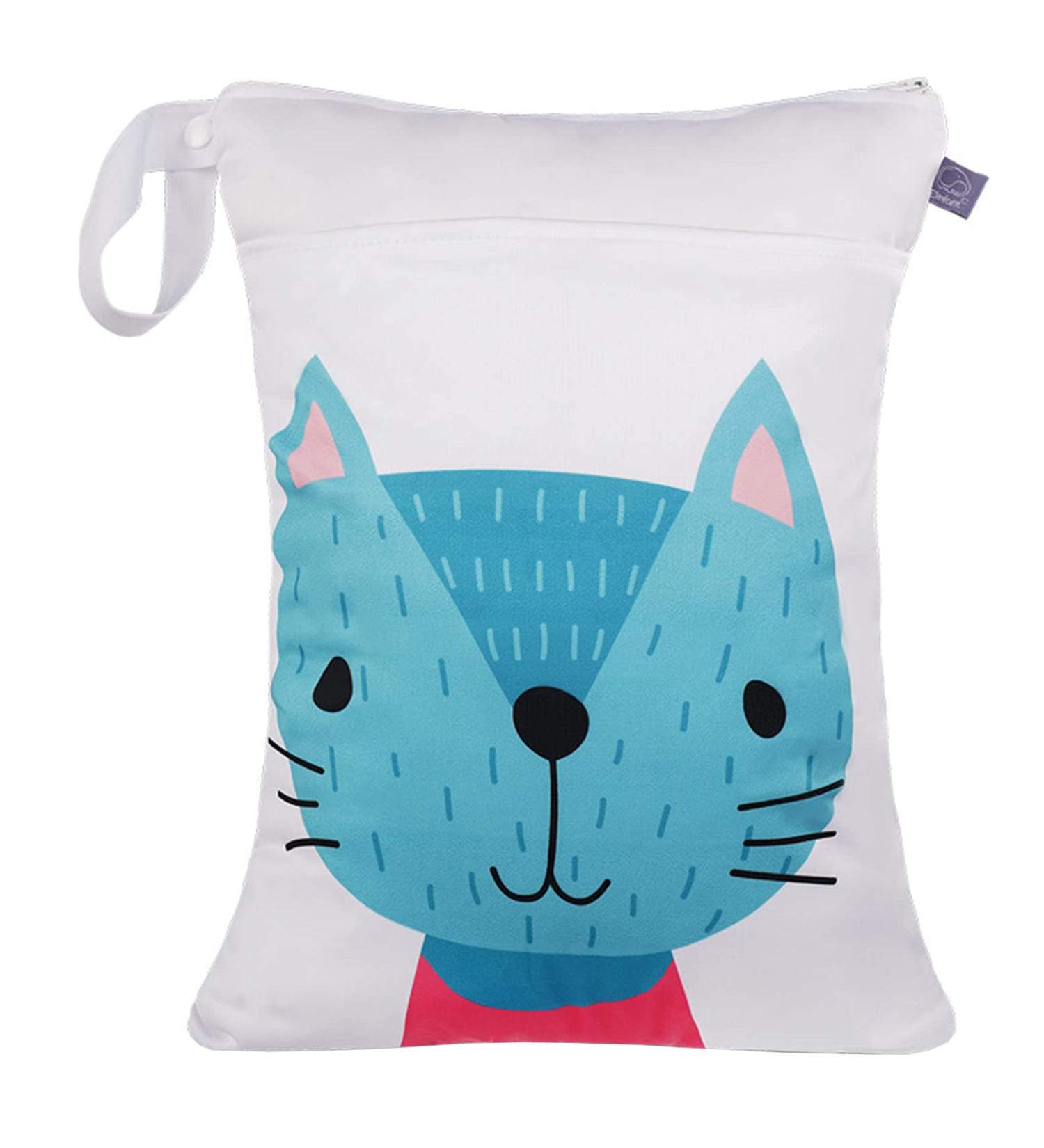 Seaur Naspasche Kita Large Dry Wet Bag - Waterproof Reusable Baby Diaper Bag for Travel Sports & Pool - 30x40cm - Buy Online on GoSupps.com