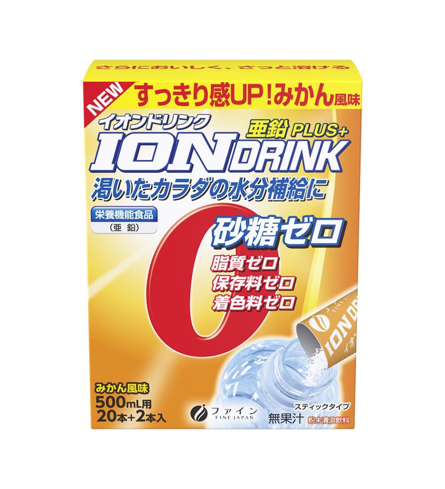 FINE JAPAN ION Drink Zinc Plus+ 66g (3 g / 22 Sticks / 22-Day Course)  - Buy Online on GoSupps.com