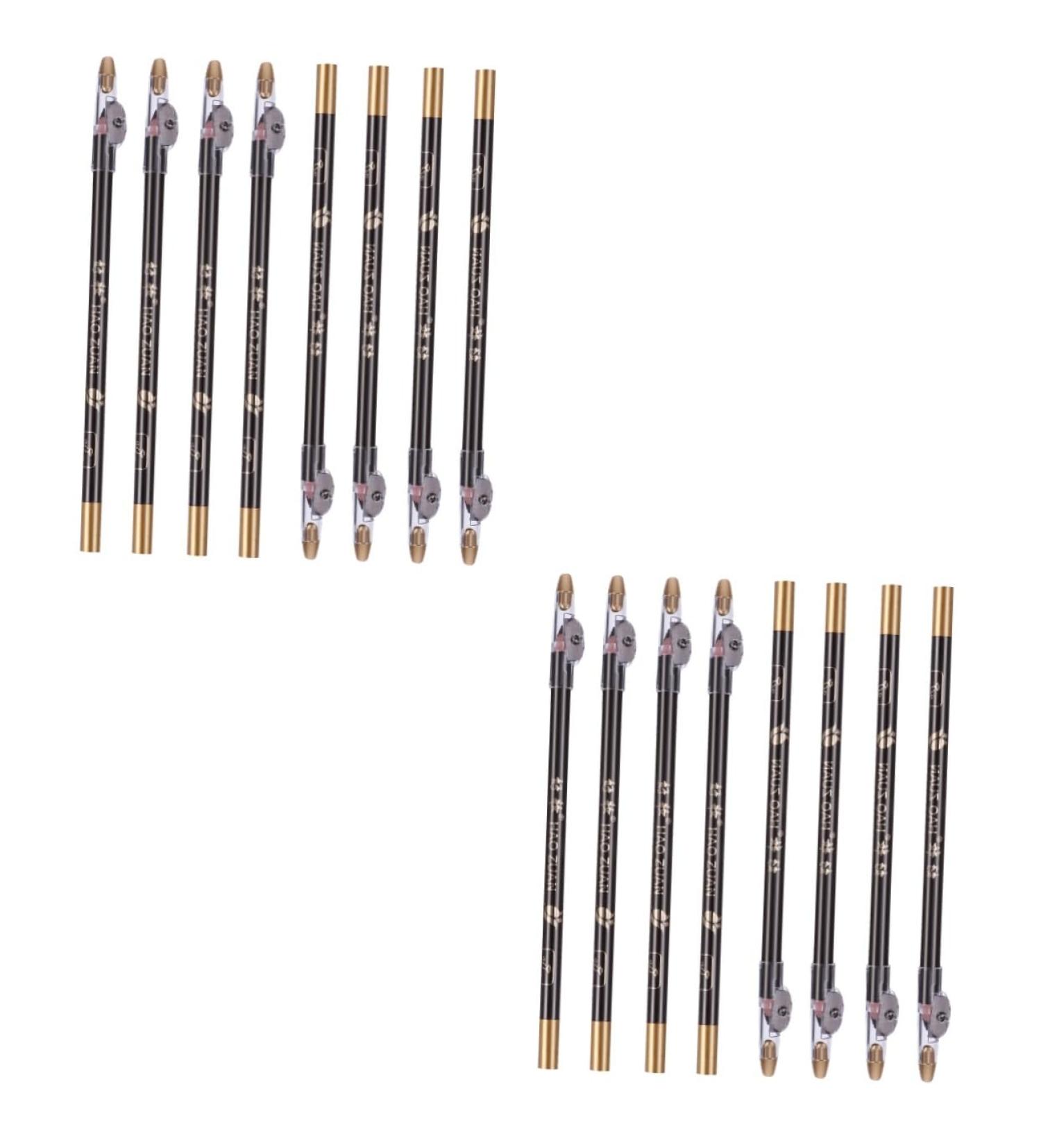 POPETPOP 16 pcs Beauty Tool Makeup Professional Pencils Pencil Women in Eyebrow Sharpener with Built-in - Buy Online on GoSupps.com