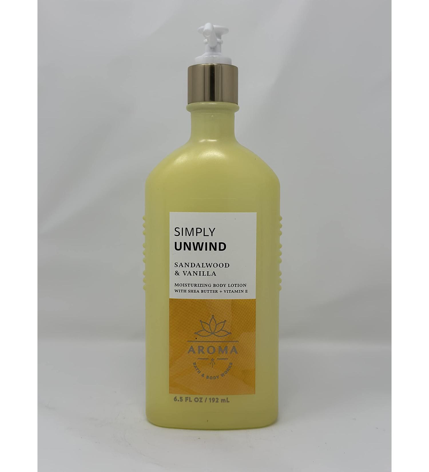 Simply Unwind: Sandalwood & Vanilla Moisturizing Body Lotion 6.5 oz / 192 g