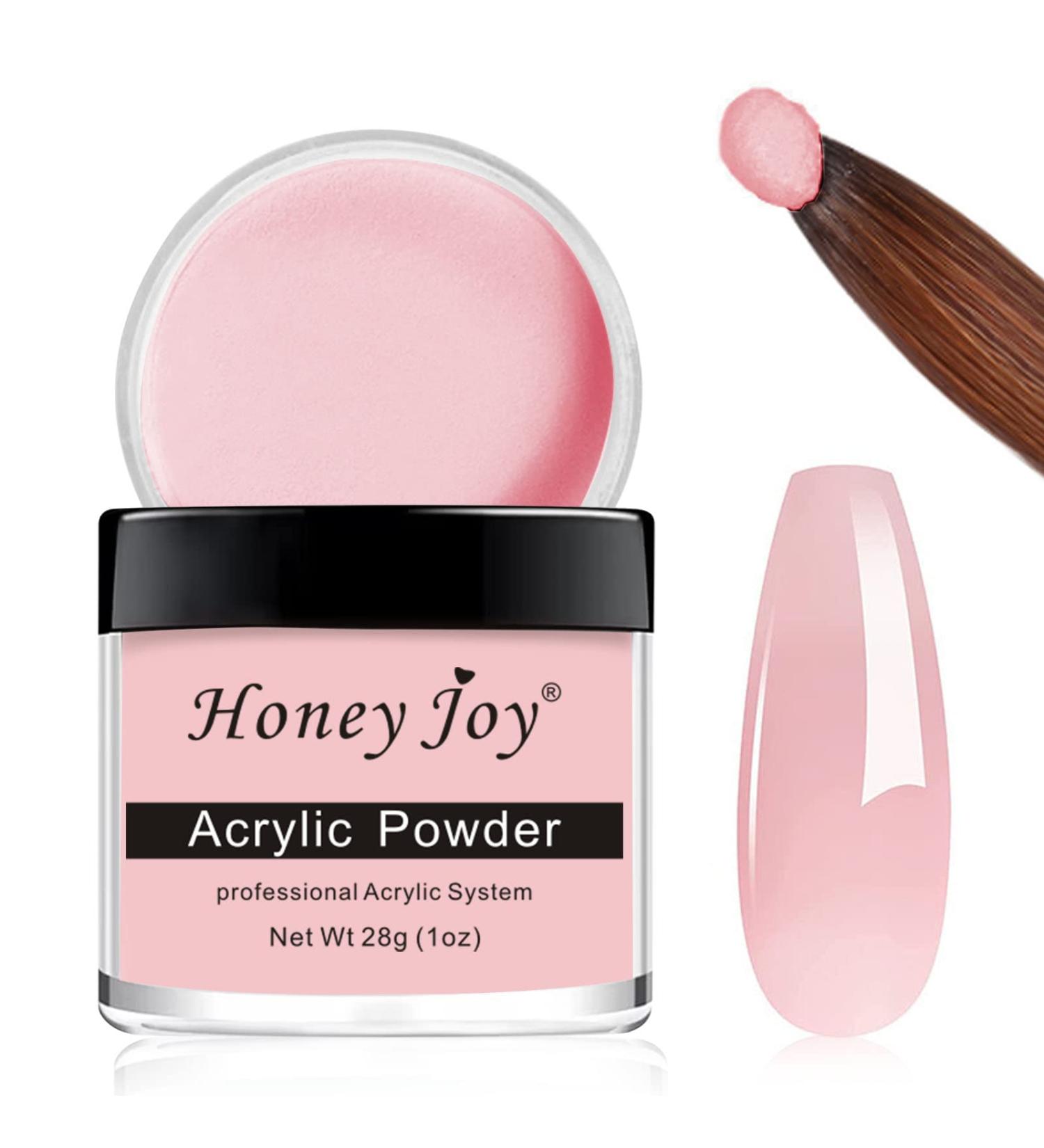 Acrylic Nail French Manicure Powder - 28g/box Professional White Clear Black Nude for Nail Extension - HJ-NAP016 (Clear Pink) - Acrylic Nail System - Buy Online on GoSupps.com