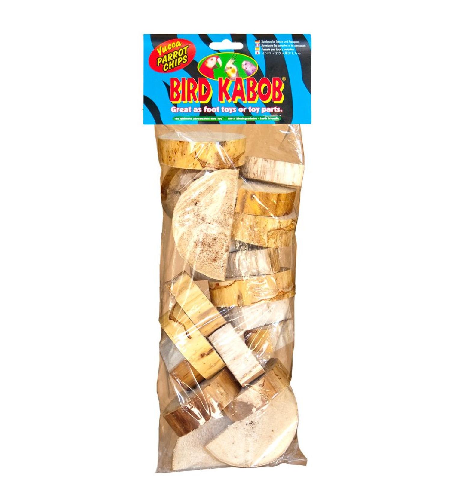 Bird Kabob Yucca Parrot Chips - Natural and Fun Parrot Toy - Buy Online on GoSupps.com