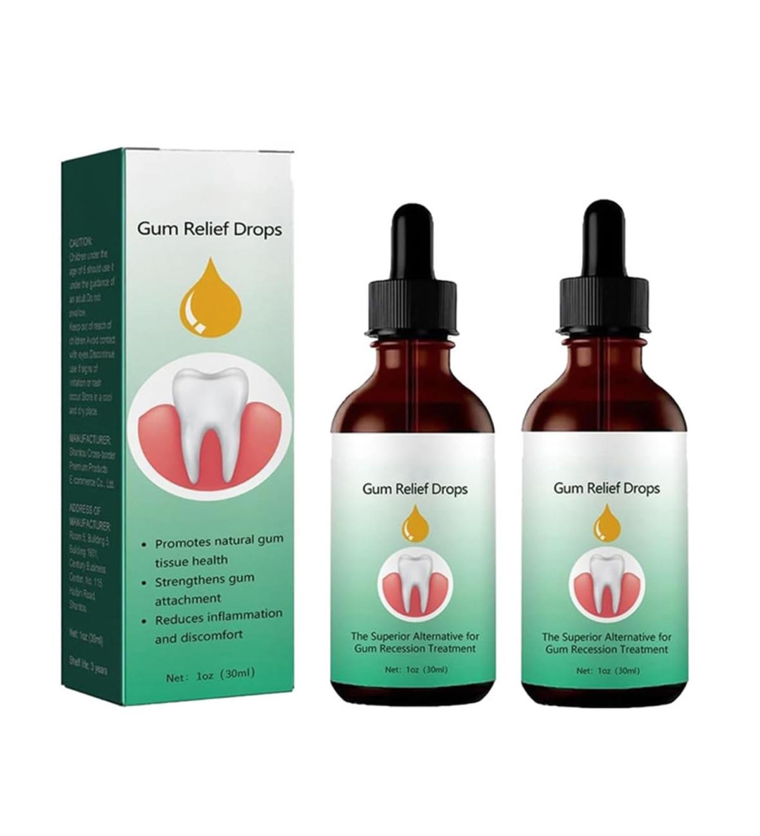 PRFECT Dentizen Gum Regrowth Drops Dentizen Drops Dentizen Gum Restoration Effective Oral Care Teeth Stain Remover to Whiten (2) - Buy Online on GoSupps.com