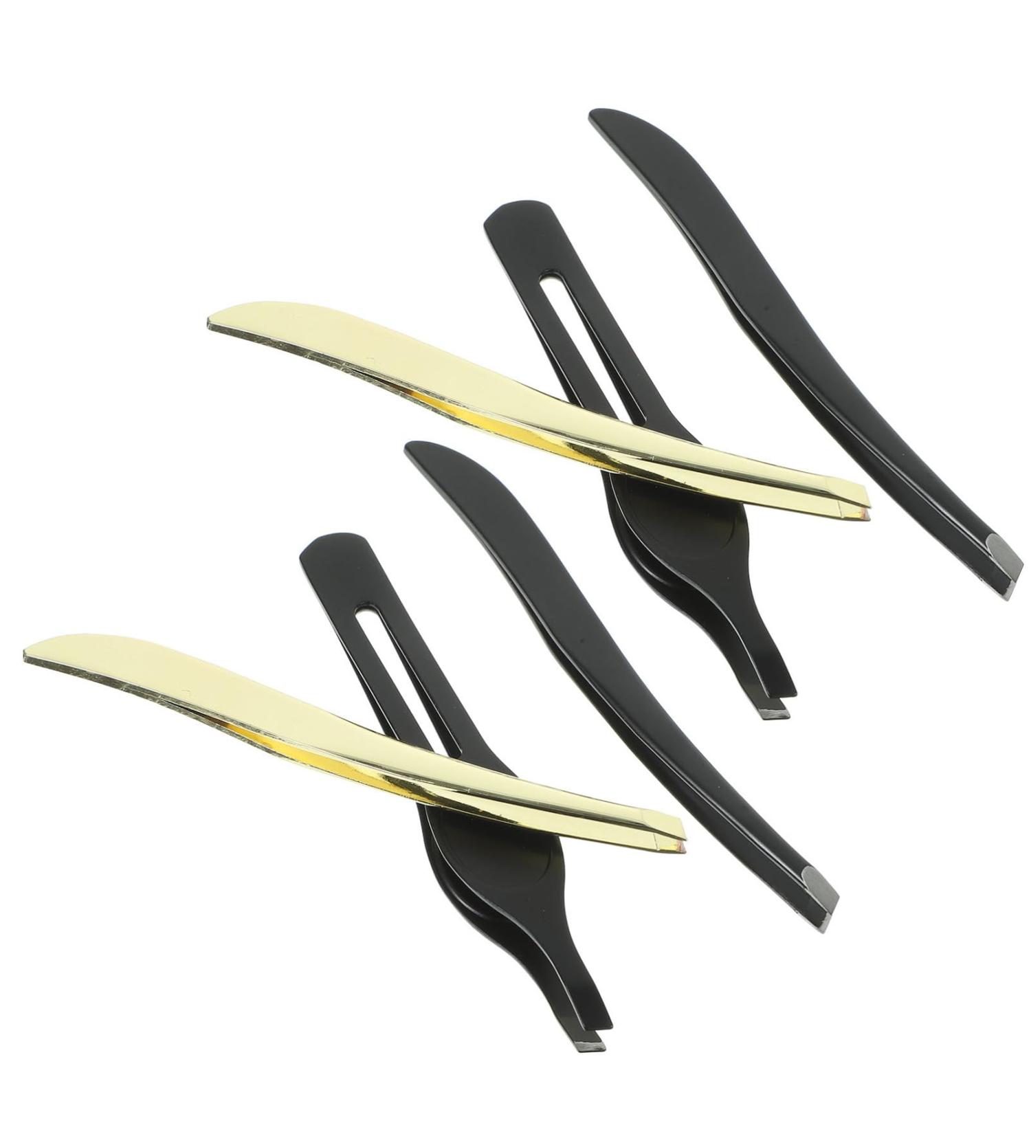 Ipetboom 1 Eyebrow Clip Tweezers Mini Slant Tweezer Brow Tweezers Splinter Tweezers Facial Hair Removal Tweezers Facial Tool Eyebrow Plucker Pointy Tweezers Big Belly Miss Banana Clip 9x1cm Black - Buy Online on GoSupps.com