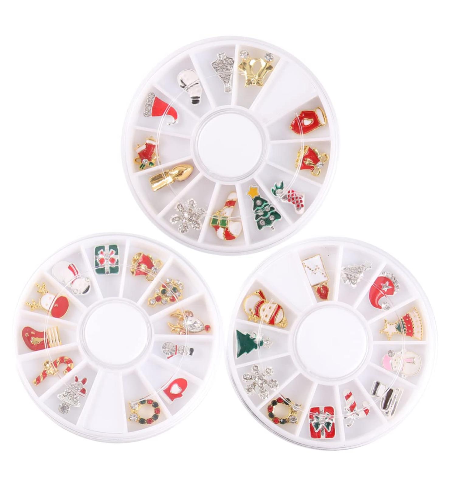 Colorful Nail Jewelry Christmas Decorations | Manicure Tools & Creative Nail Accessories | Perfect Stocking Filler - 5.8x5.8cm - Buy Online on GoSupps.com