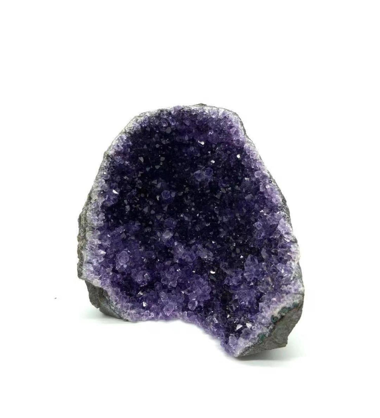 Room Decoration 400g-1000g Natural Crystal Geode Amethyst Cluster Free Form for Stones 1pc Suitable for Home Crystals Raw Stones and Minerals - Buy Online on GoSupps.com
