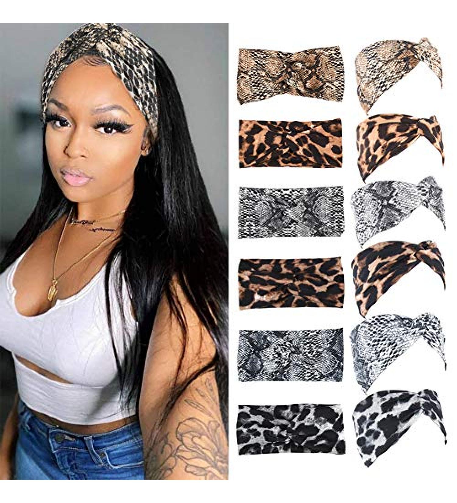 MarchQueen Fashion Headbands for Women - Elastic Twisted Criss Cross Hair Bands - Turban Headwraps 6Pcs Multicolor - Buy Online on GoSupps.com