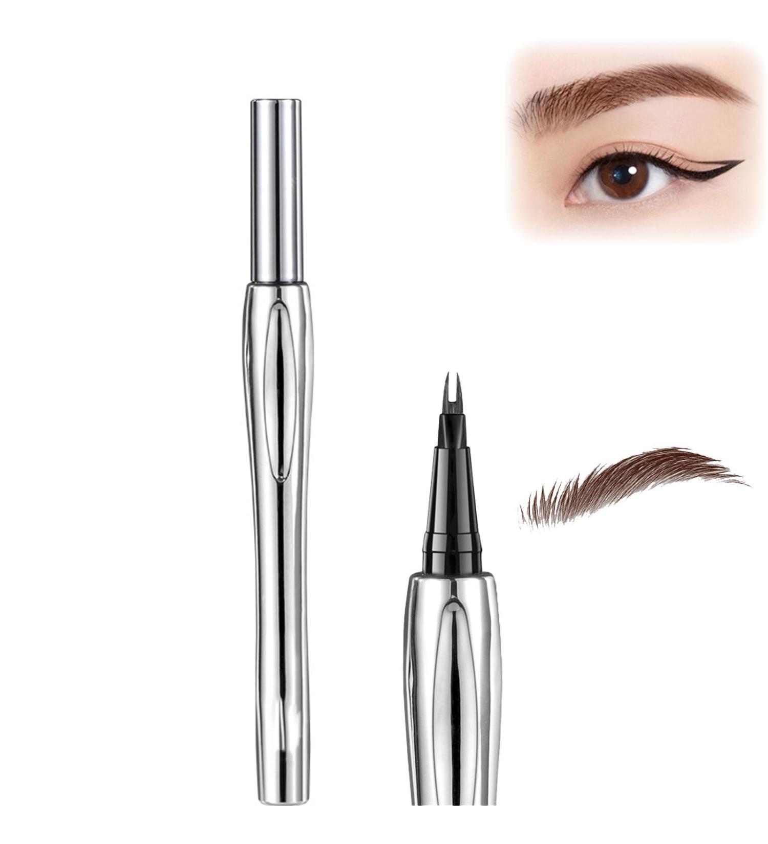 Cooklesa Eyebrow Cooklesa Upgraded Natural Waterproof Eyebrow Pen with Microfine Tip Two-Pronged Eyebrow Pencil 3D Waterproof Microblading Eyebrow Pencil Long-Lasting Natural (#01) - Buy Online on GoSupps.com