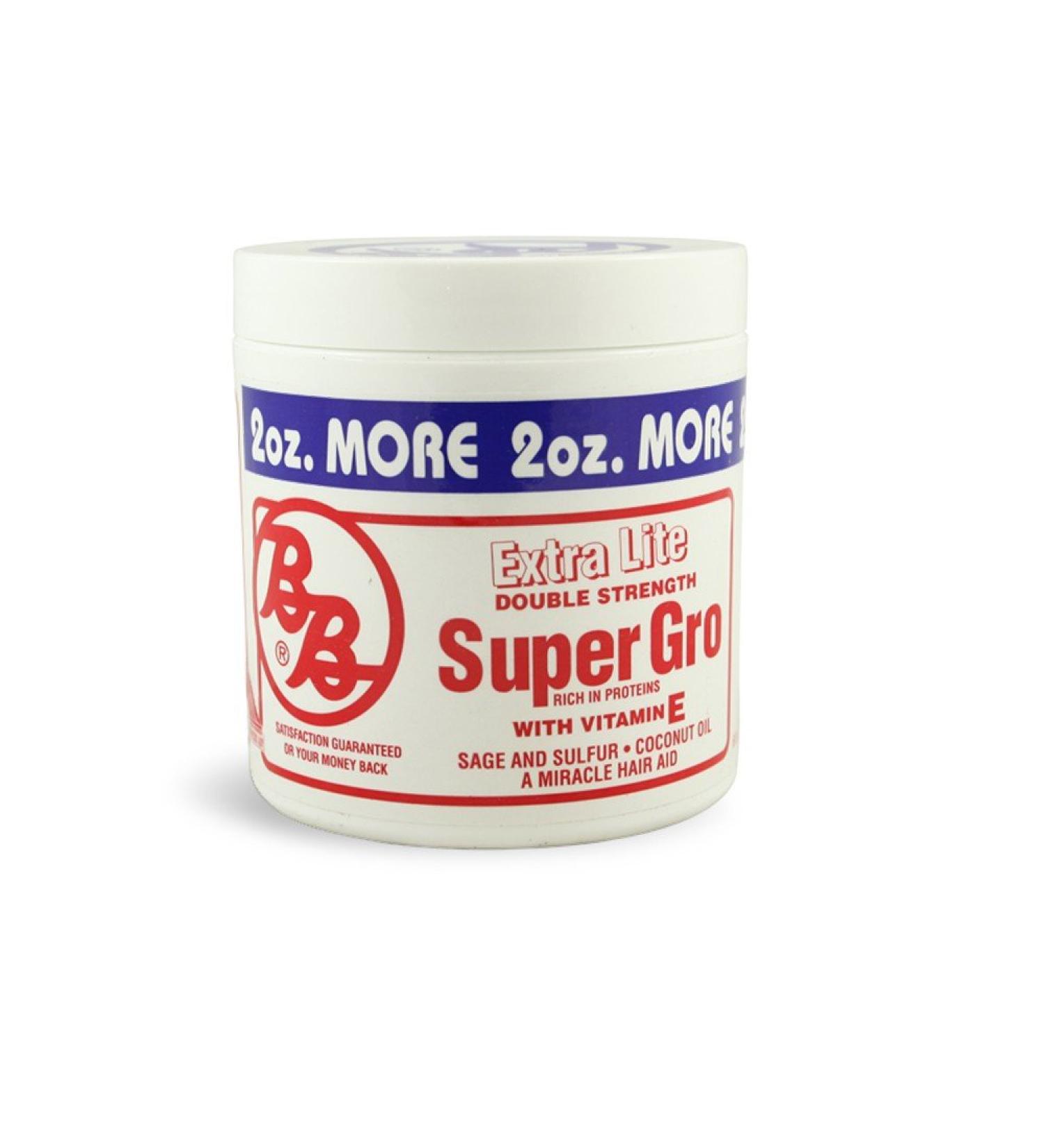 Bronner Brothers Super Gro Hair Aid Extra Lite Double Strength 6 Ounce