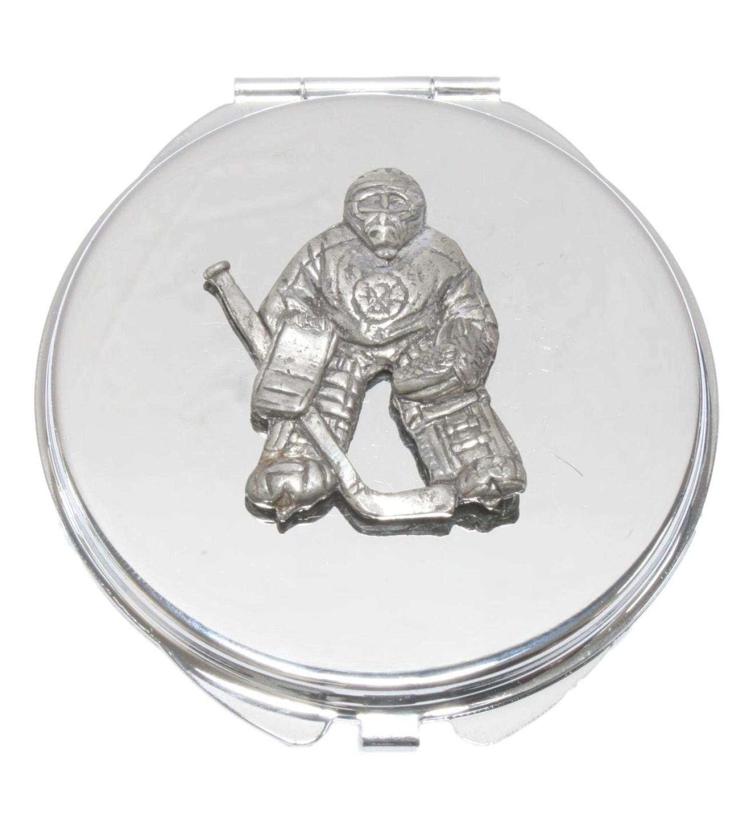 Ice Hockey Goalie Compact Mirror Handbag Gift With Free Engraving 194 - Buy Online on GoSupps.com