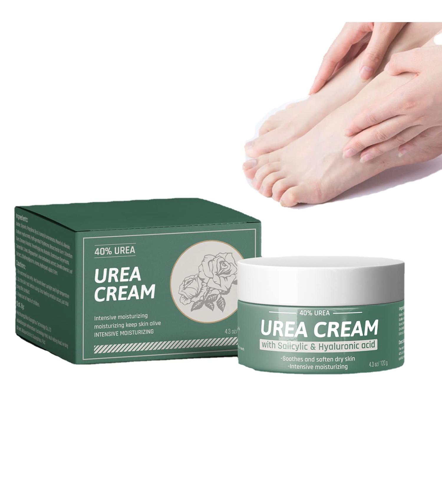 Urea Foot Cream 40% Cracked Heel Repair Cream Urea Cream For Cracked Heels and Dry Skin Foot Care Intensive Moisturizer Heel Balm For Cracked Heel Softens Feet & Hand & Knee Relieve Foot Pain-120g - Buy Online on GoSupps.com