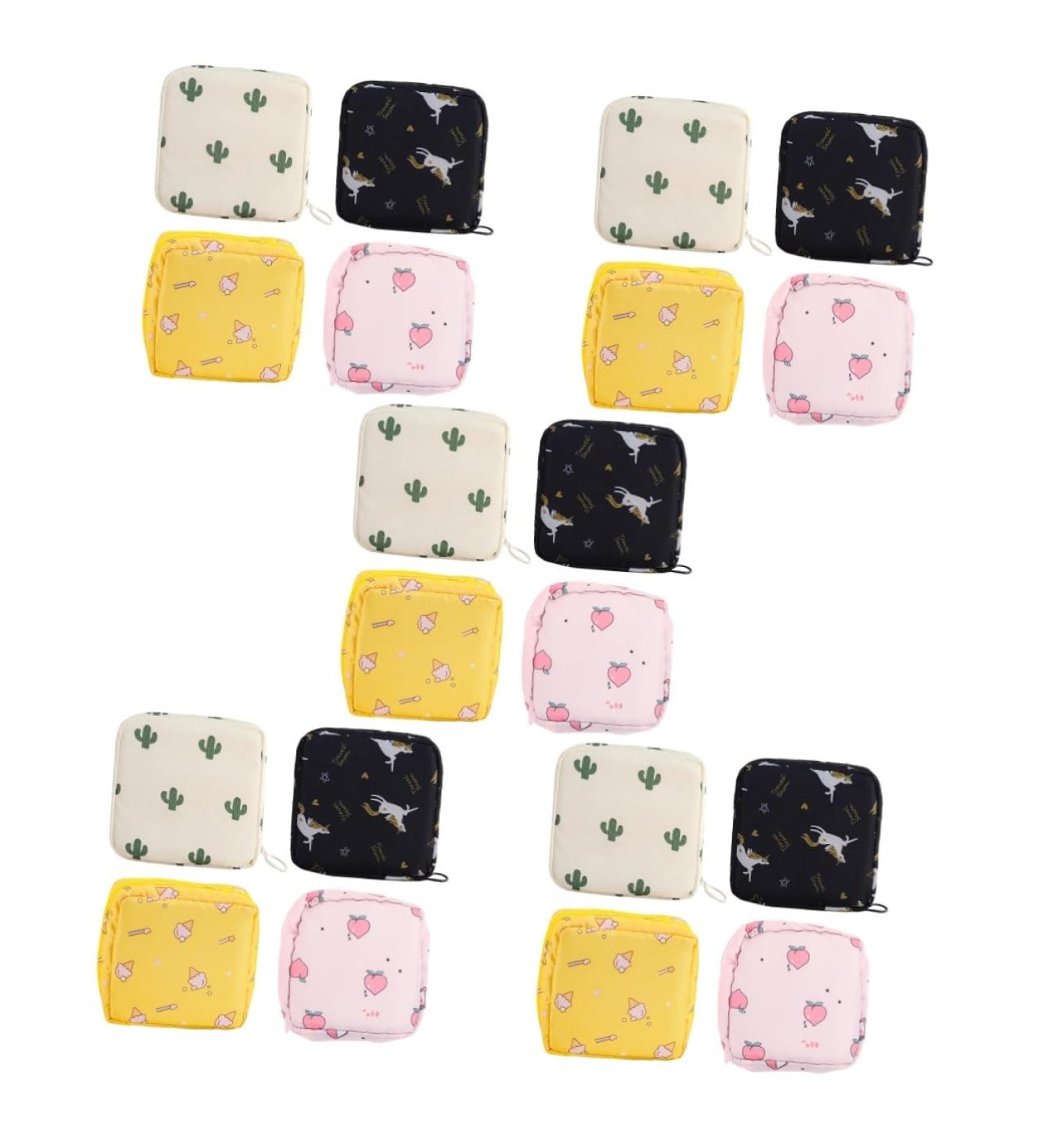 ABOOFAN 20pcs Sanitary Napkin Storage Bags - Durable Oxford Fabric for Girls | Ideal for Travel & Organization - Buy Online on GoSupps.com