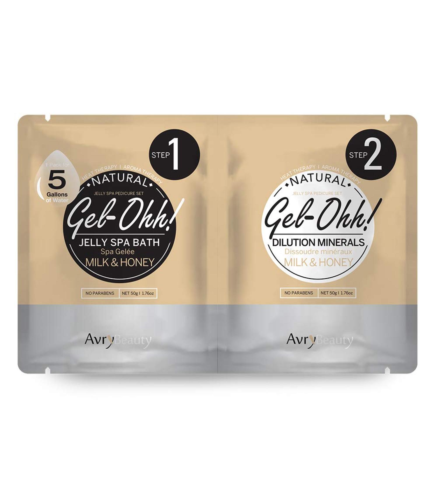 AvryBeauty Gel-Ohh Jelly Spa - Milk & Honey 1 ct. | Hydrating and Nourishing Spa Treatment - Buy Online on GoSupps.com