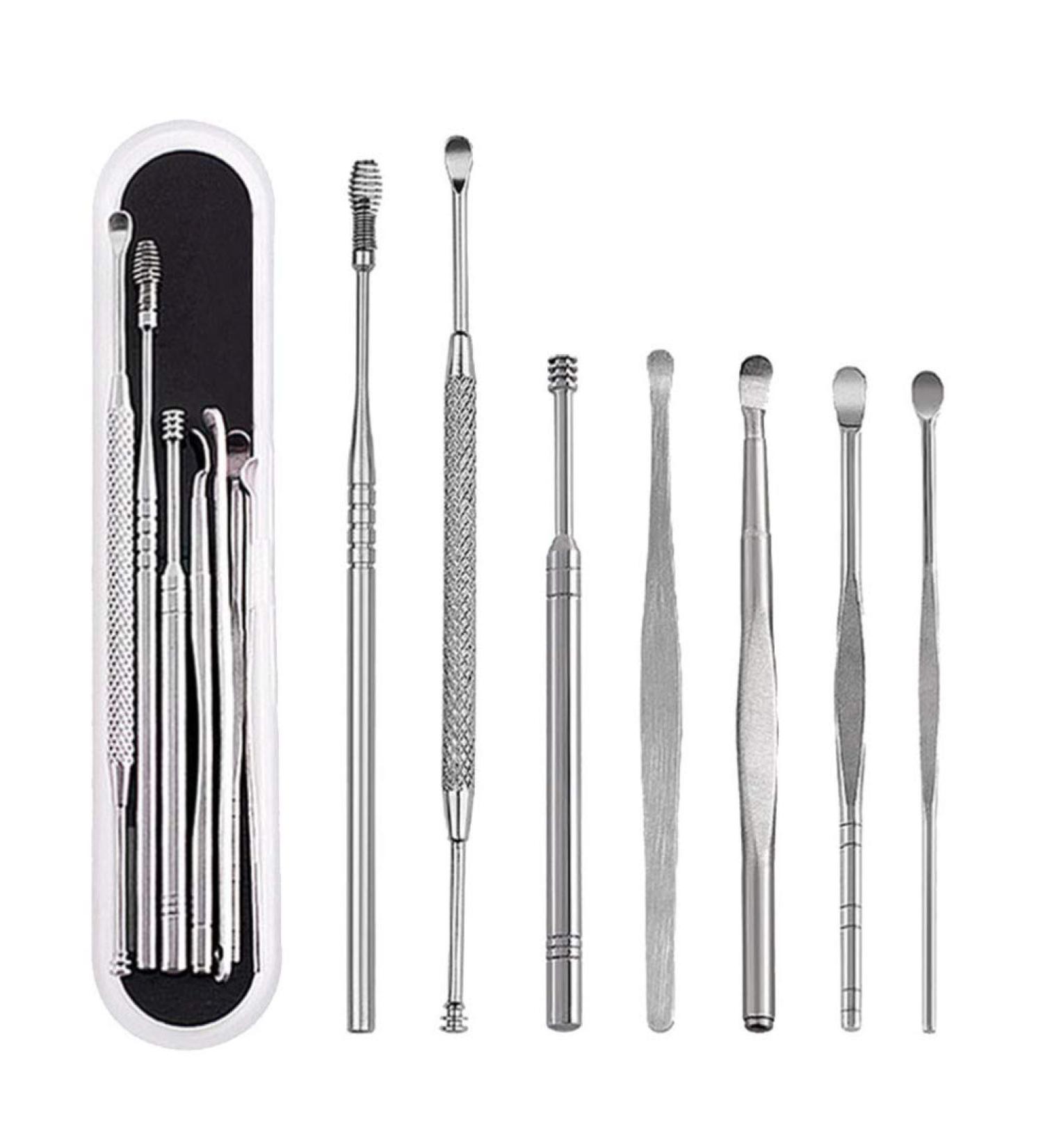 Healifty 7pcs Stainless Steel Ear Cleaner Set - Ear Wax Removal Kit and Ear Cleansing Tools - Buy Online on GoSupps.com