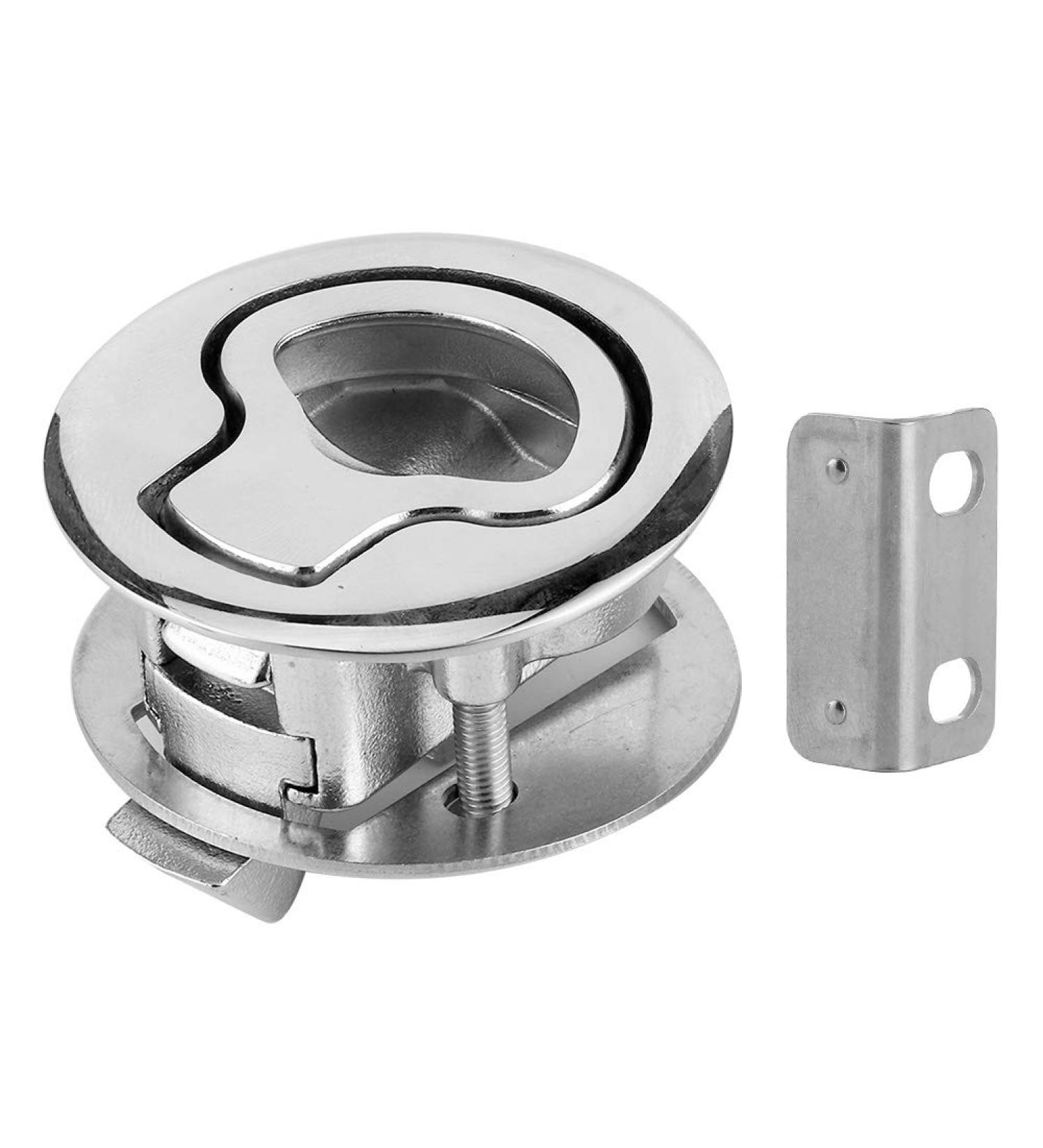 Stainless Steel 316 Marine Pull Latch - No Key Flush Boat Latch & Slam Lift Handle for Deck Hatch Hardware - Buy Online on GoSupps.com