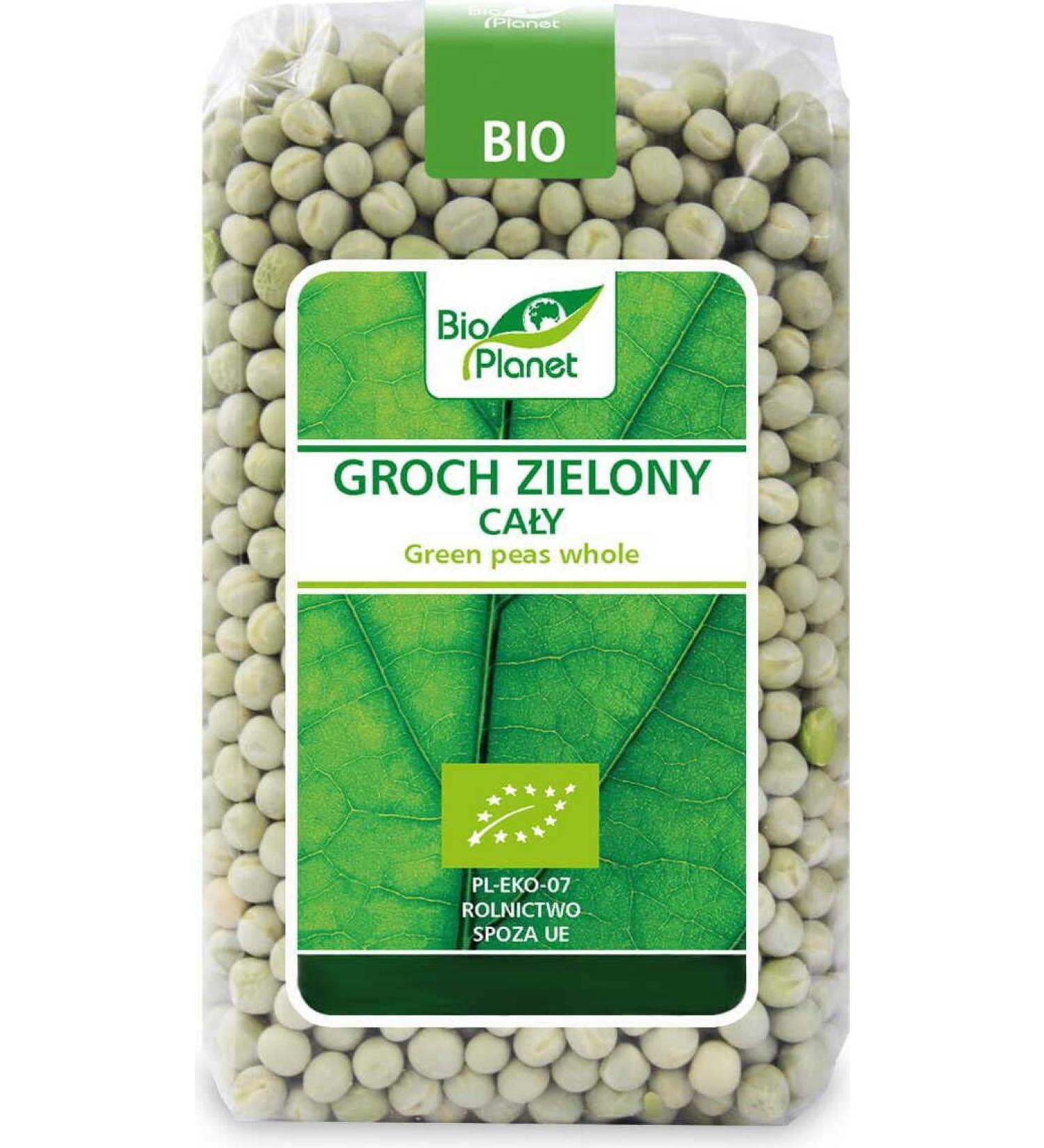 WHOLE GREEN PEAS ORGANIC 500 g - BIO PLANET