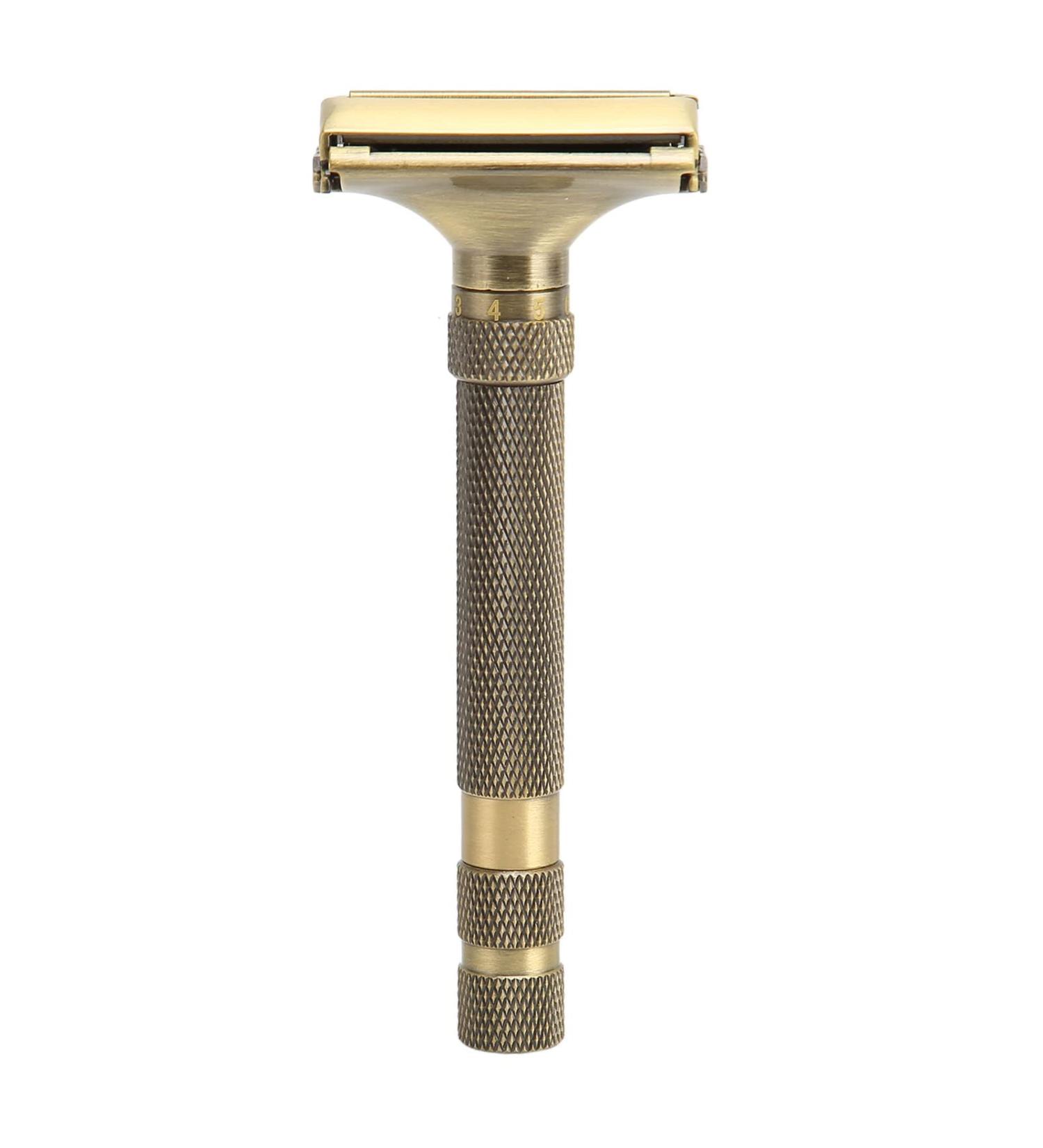 Double Edge Safety Razor - Reusable Manual Metal Razor for Men | Eco-Friendly Travel Shaving Solution - Buy Online on GoSupps.com
