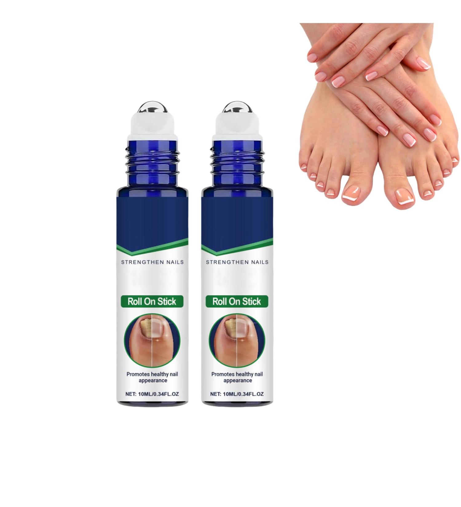 VKaoess Nail Care Roll On Stick Nail Strengthener for Damaged Nails Apply with Rollerball for Nail Care Prevents Skin and Supports Nail Health 2 Bottles - Buy Online on GoSupps.com