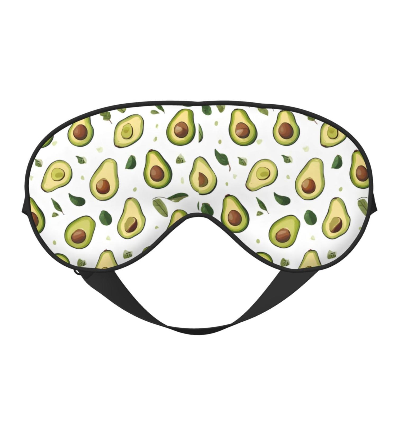 Shop Reusable Soft Blackout Sleep Mask for Women & Men | Ultimate Comfort for Travel & Better Sleep - Gifts for Him & Her - Avocado - Buy Online on GoSupps.com