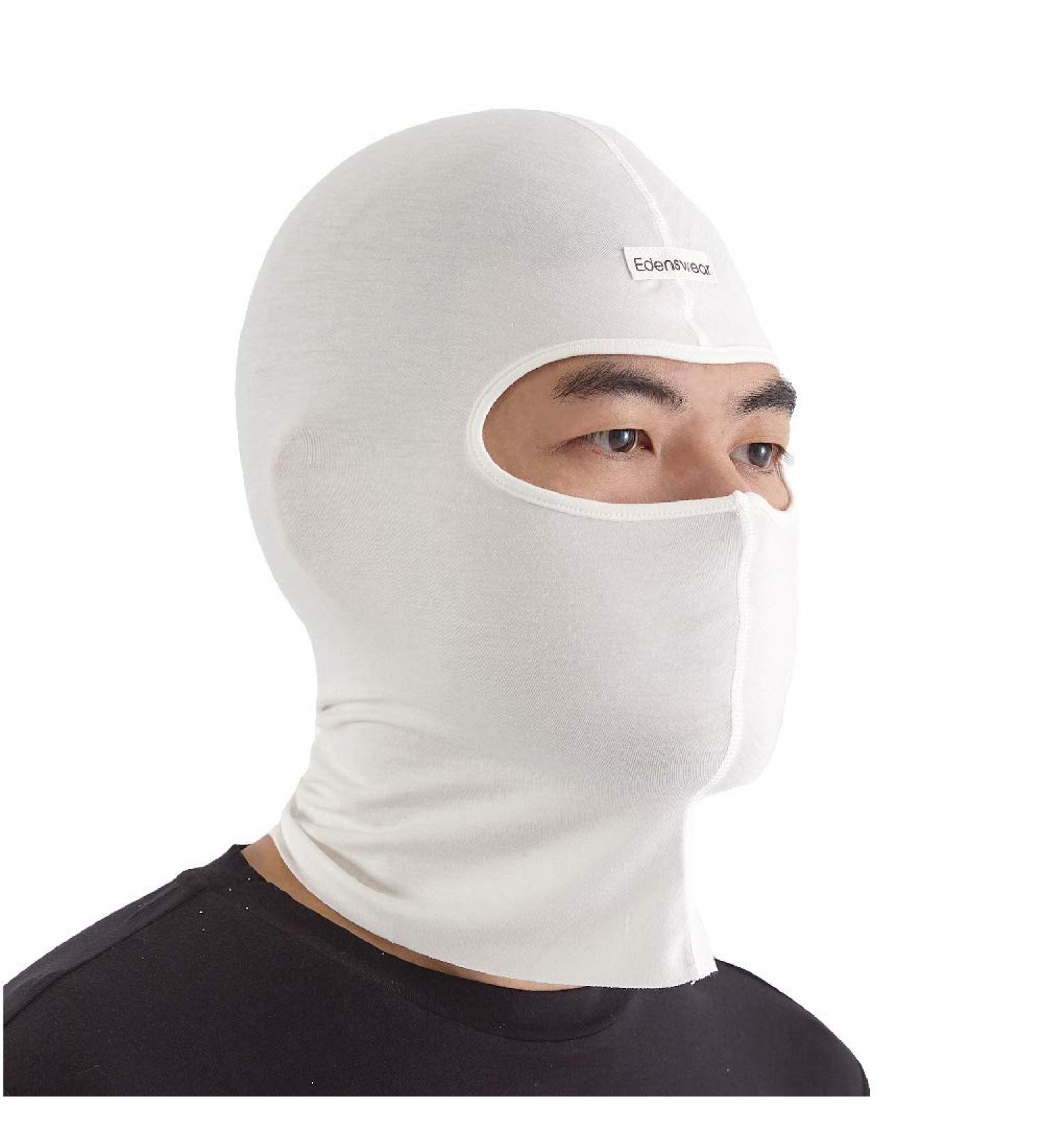 Edenswear Zinc-Infused Sun Protection Face Balaclava for Adult with Eczema Skin - White - Buy Online on GoSupps.com