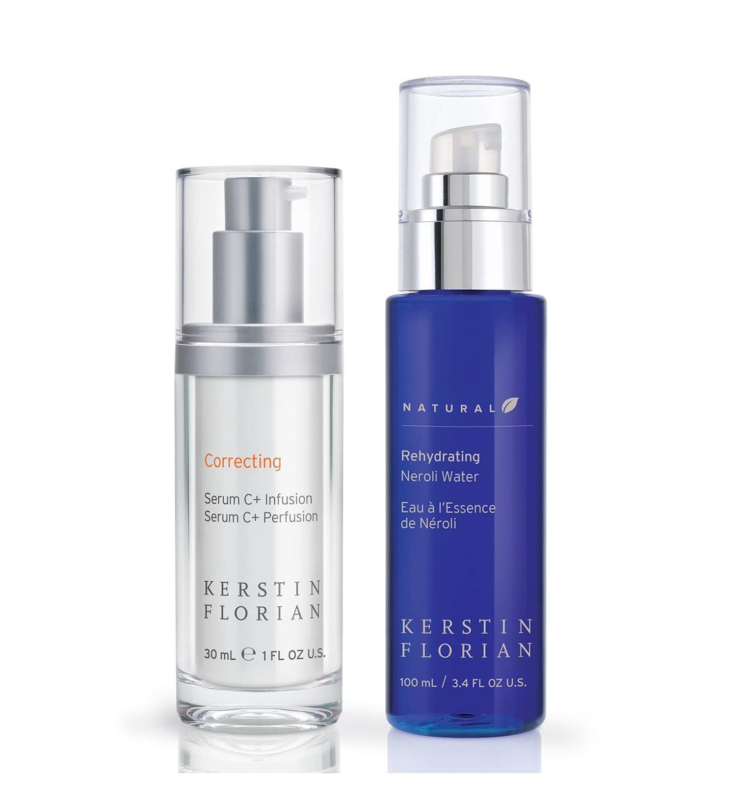 Kerstin Florian Hydrating Skincare Set | Vitamin C Serum and Neroli Water Facial Mist | Collagen Boosting Vitamin C and Hydrating Face Spray - Buy Online on GoSupps.com