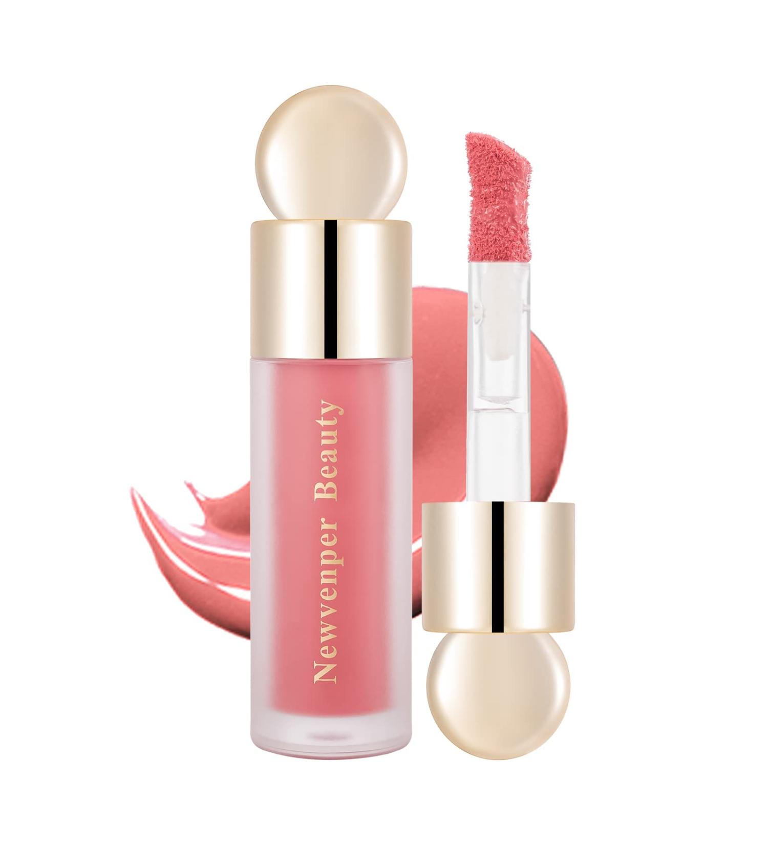 Long-Lasting Liquid Blush with Face Brush | Smudge-Proof, Waterproof Formula for Natural-Looking Cheeks | Lightweight & Smooth Creamy Texture | 002 Blush - Buy Online on GoSupps.com